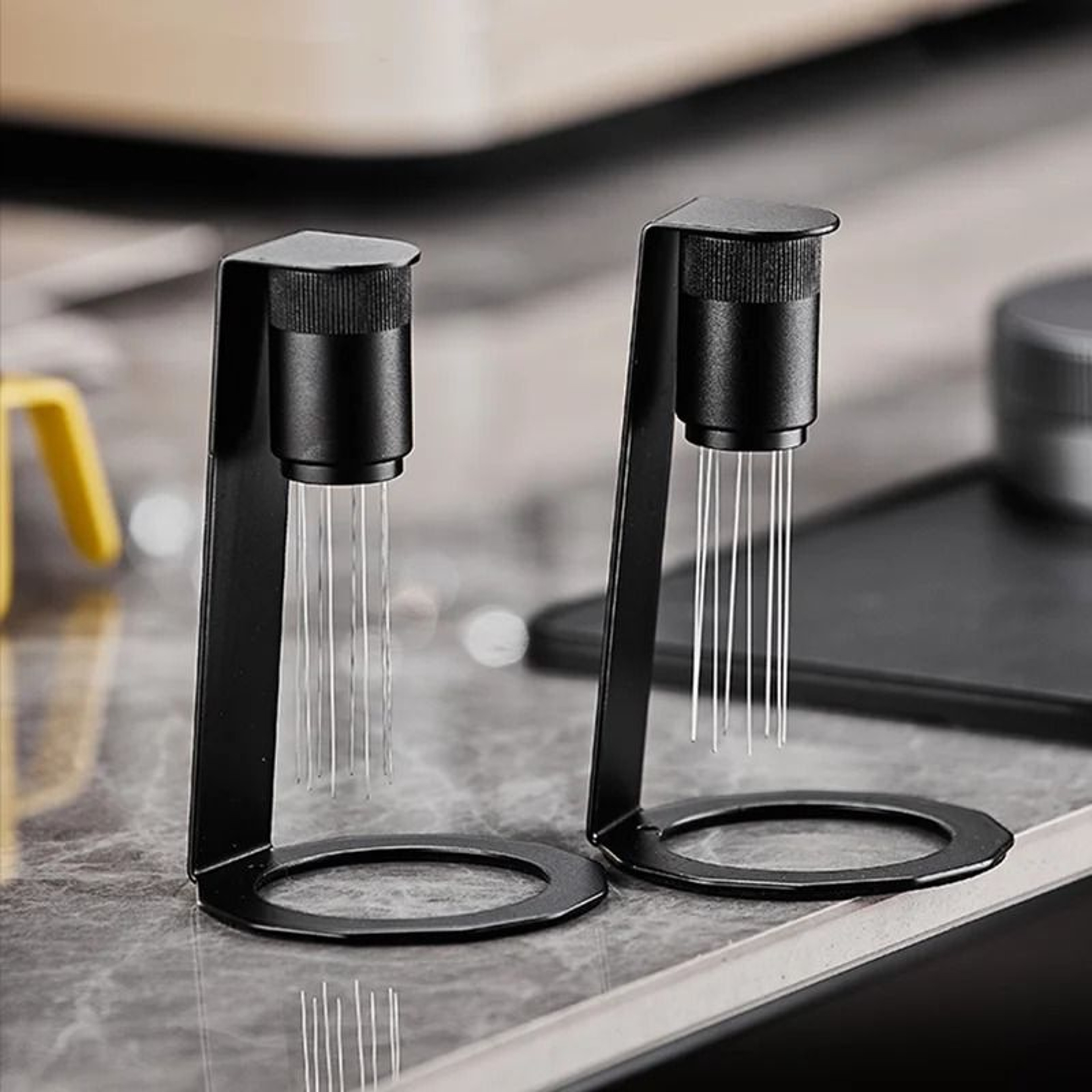 Espresso WDT Tool With Magnetic Stand  8 Needle Coffee Distribution Stirrer 2