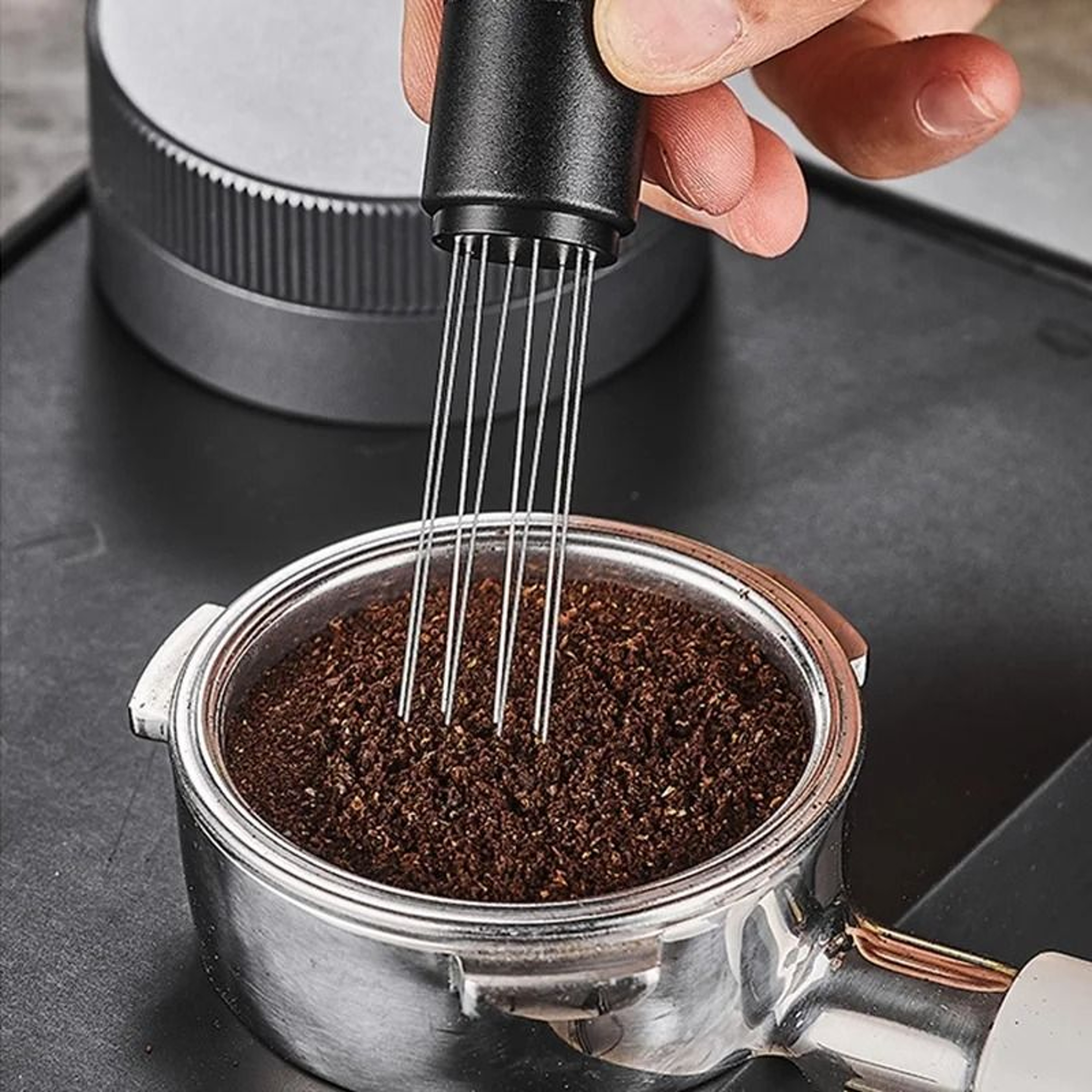 Espresso WDT Tool With Magnetic Stand  8 Needle Coffee Distribution Stirrer 4