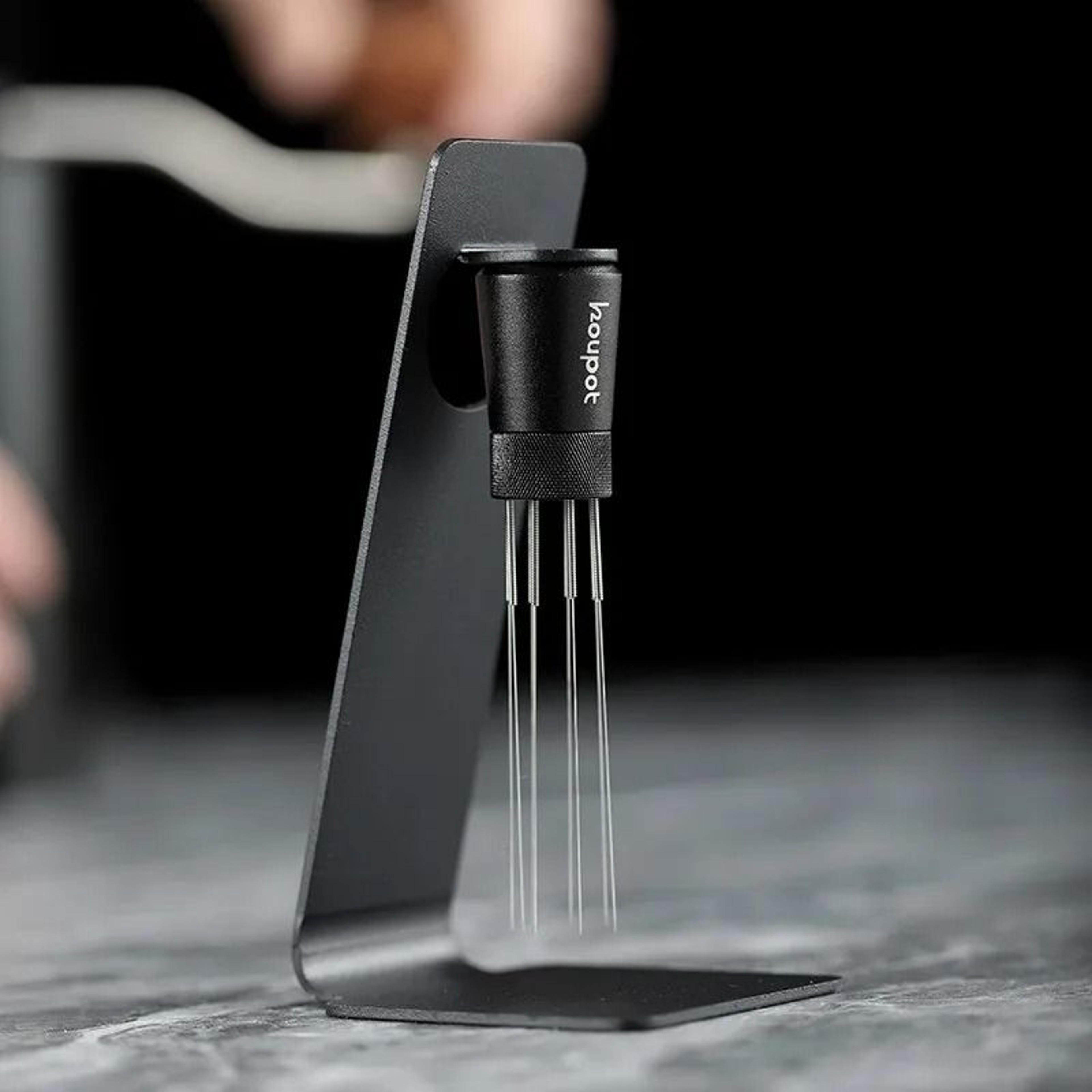 Espresso Coffee Stirrer Needle Tool With Magnetic Stand 0
