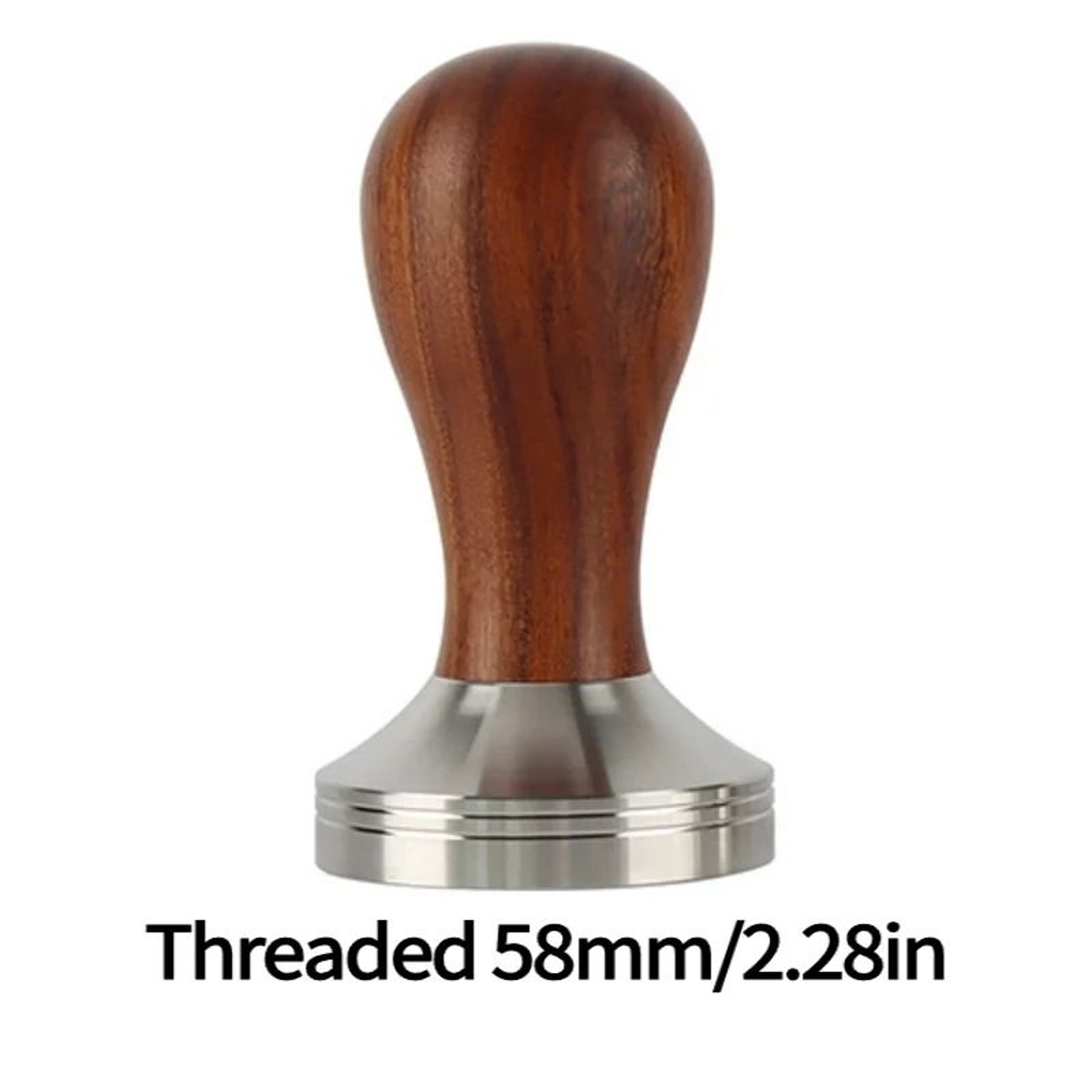 Stainless Steel Espresso Coffee Tamper With Wooden Handle 8