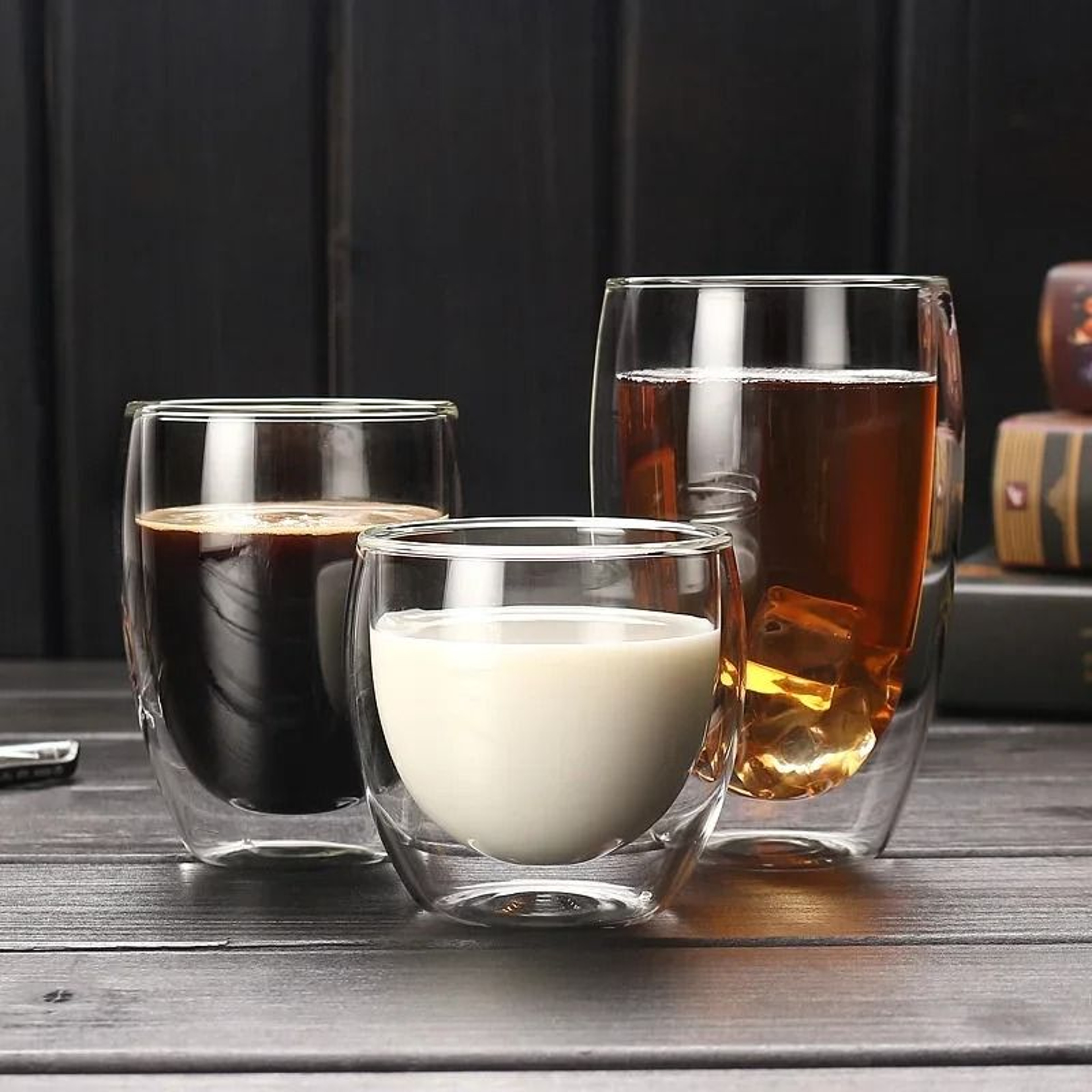 Double Wall Insulated Glass Cup For Coffee And Drinks 1