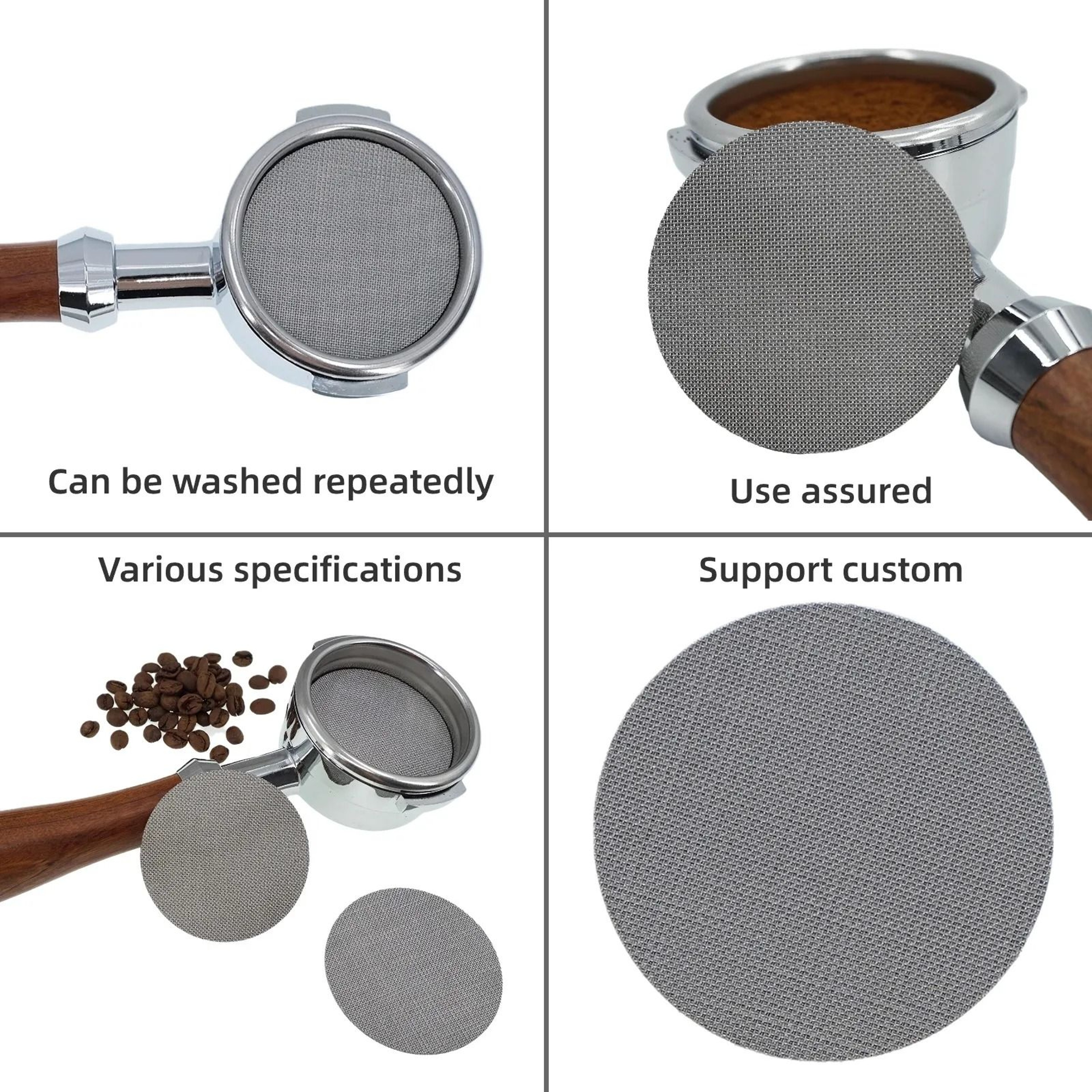 Reusable Espresso Coffee Puck Screen With Fine Mesh 2