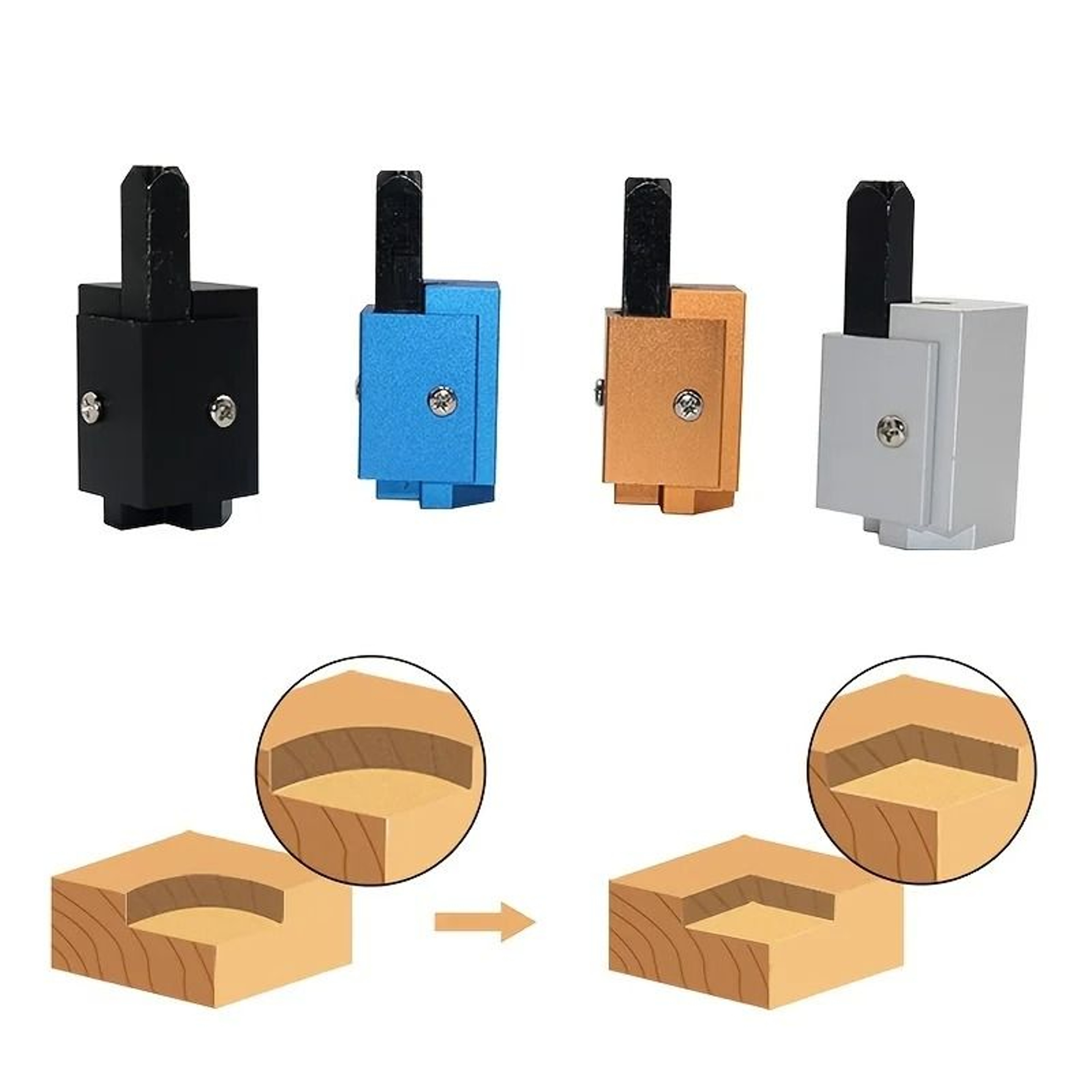 Right Angle Woodworking Corner Chisel Tool 3