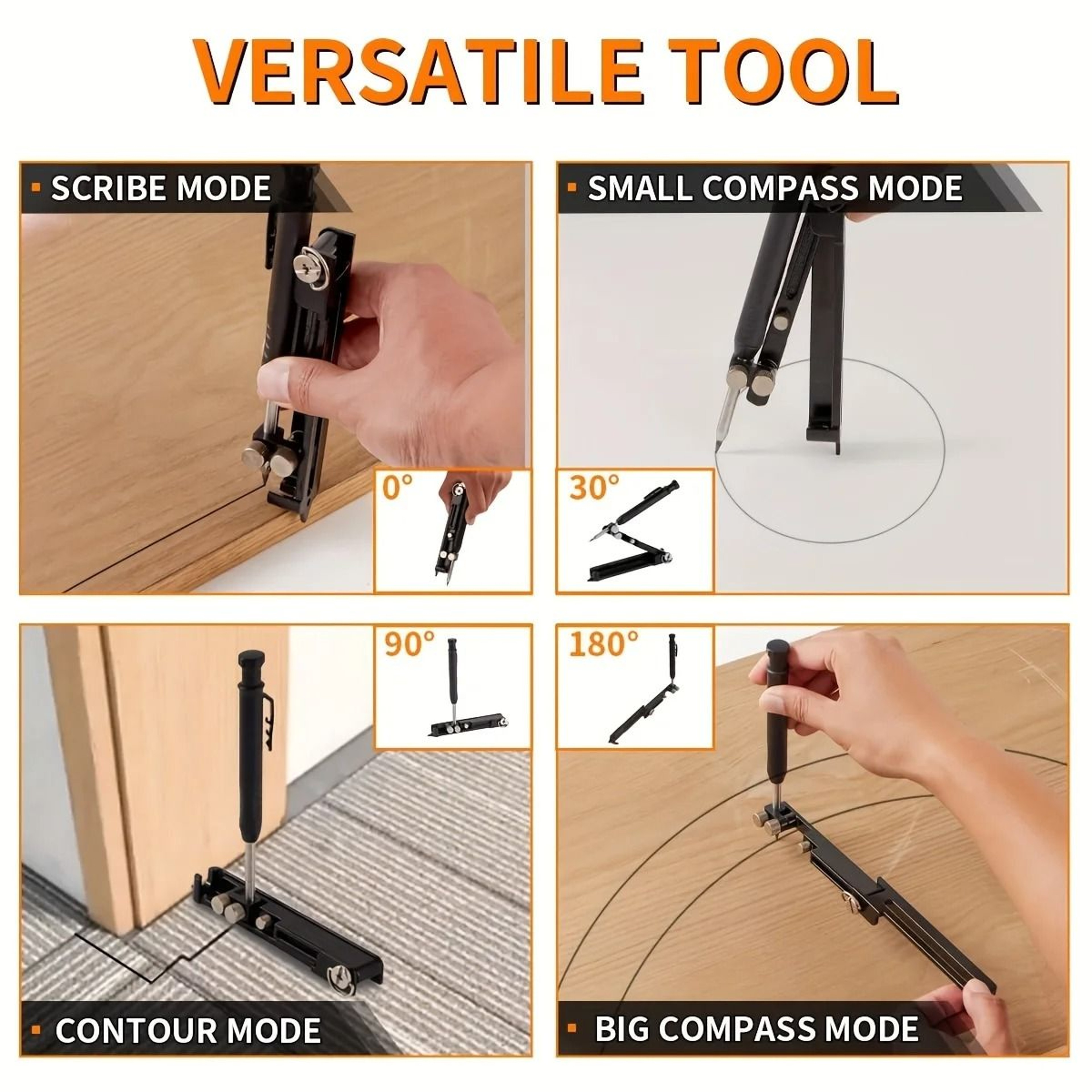 Multifunction Woodworking Scribing Tool With Deep Hole Pencil 6