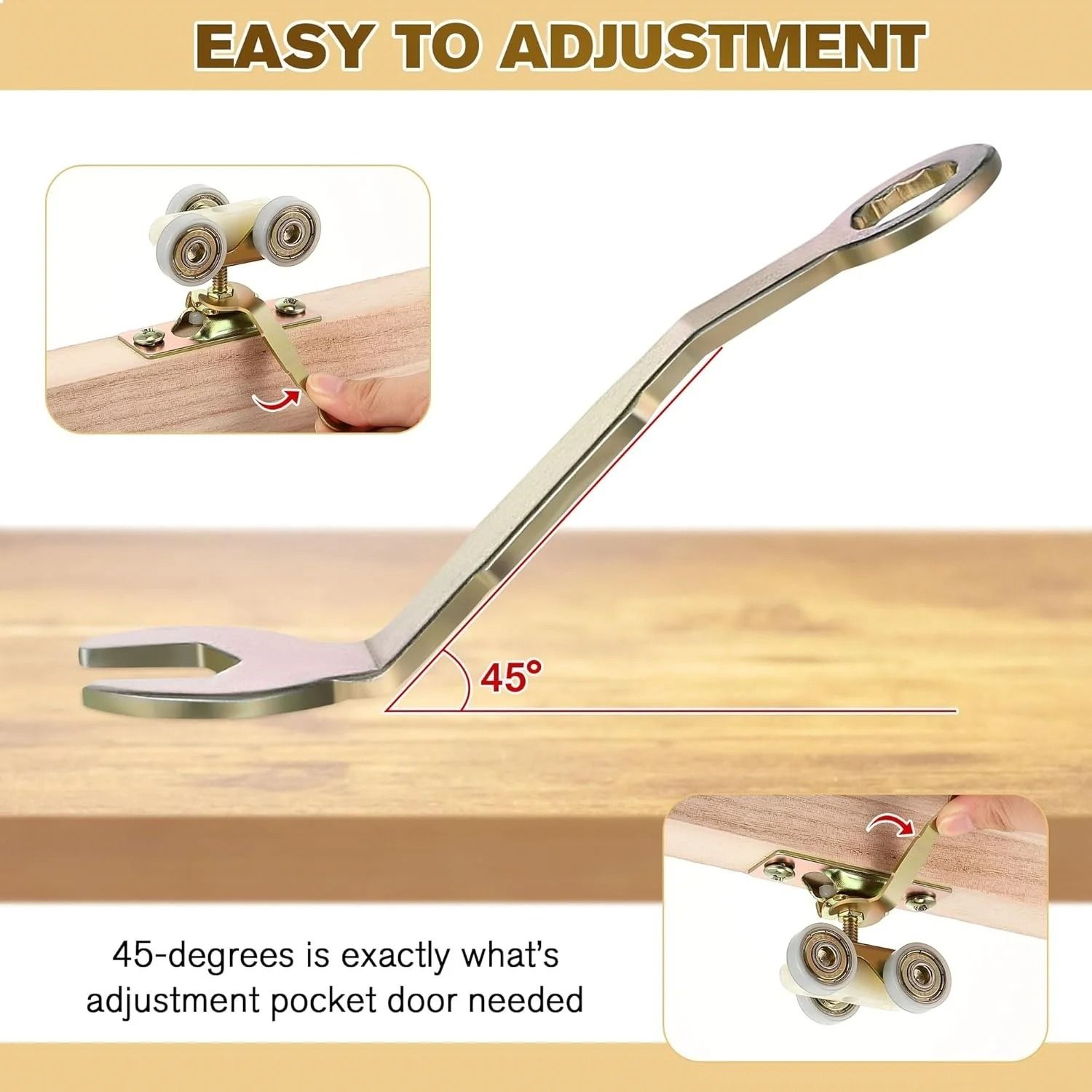 Pocket Door Adjustment Wrench For Sliding And Bifold Doors 3