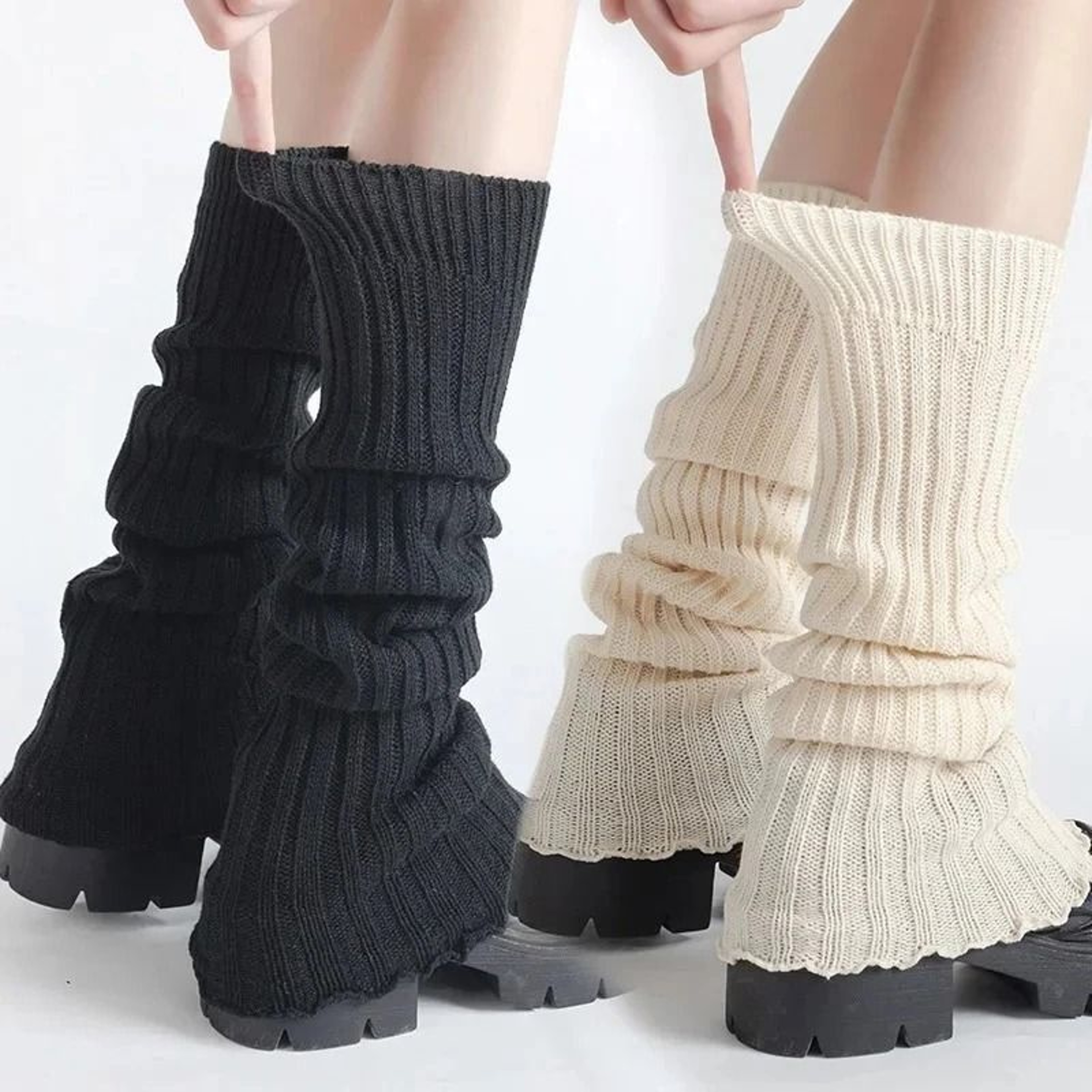 Lolita Style Knitted Leg Warmers For Women 0