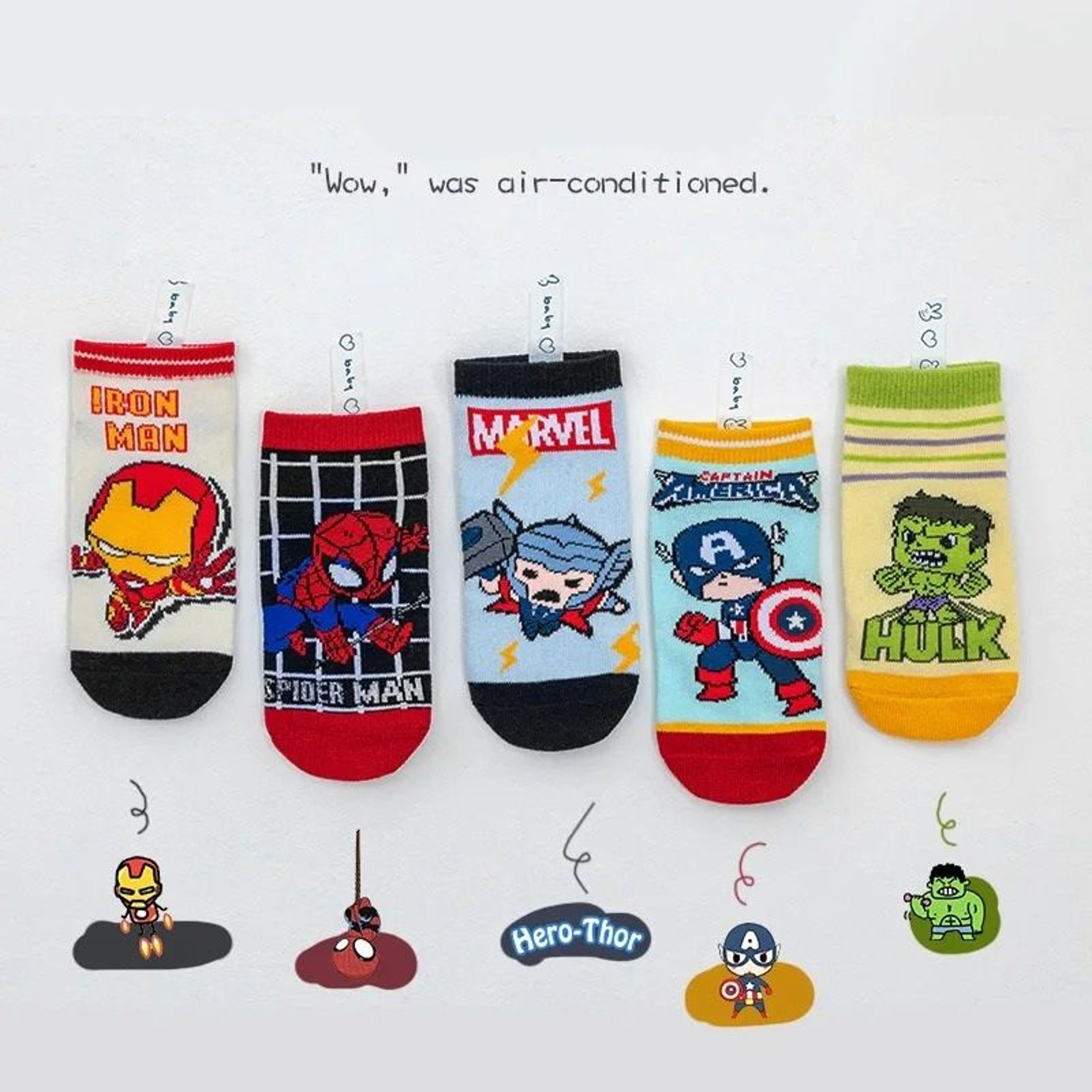 Kids Cartoon Character Socks Soft Breathable 5 Pack 3