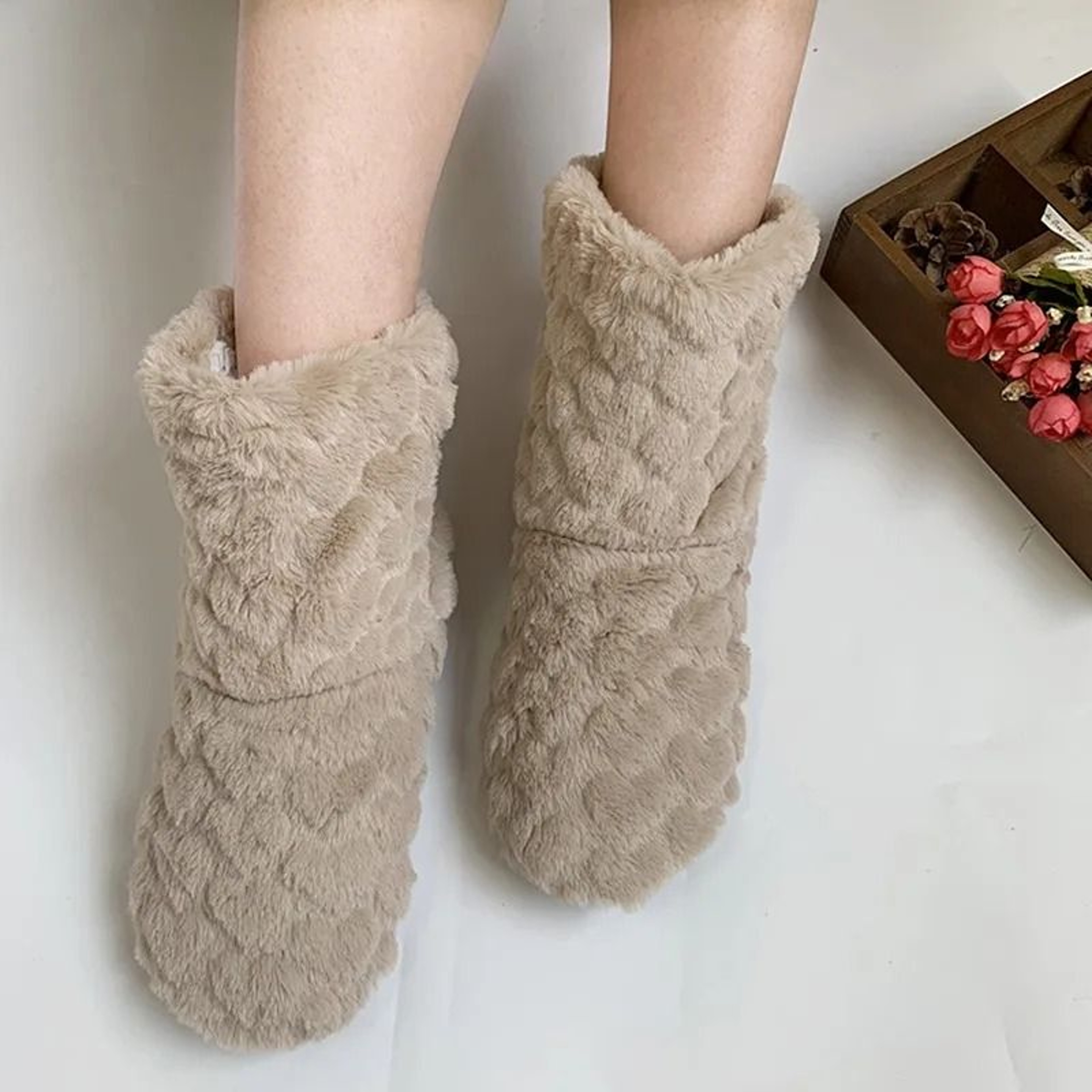 Thick Thermal Winter Slipper Socks With Anti Slip Sole For Men And Women 2
