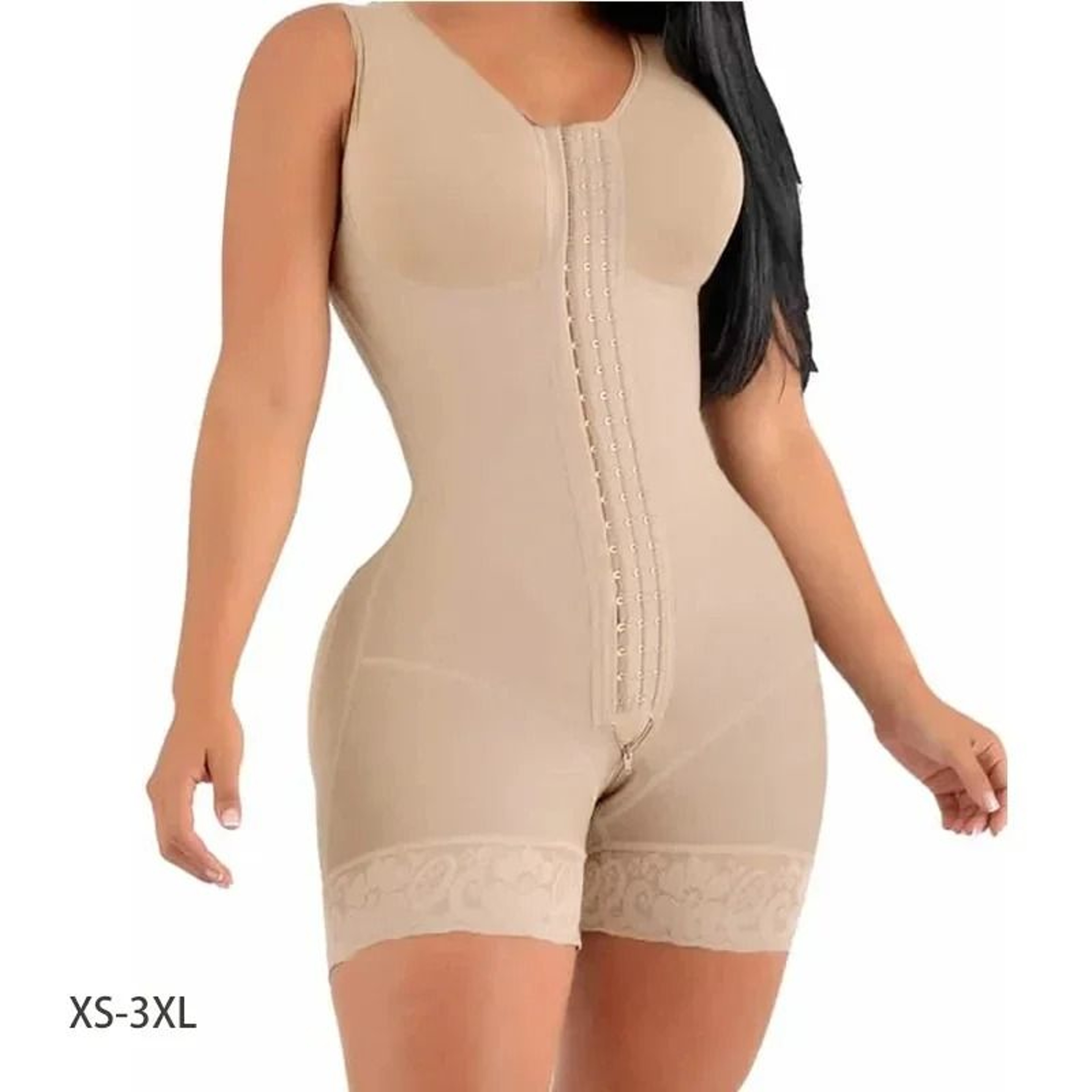 High Compression Full Body Shaper With Bust Support And Hook Closure 6