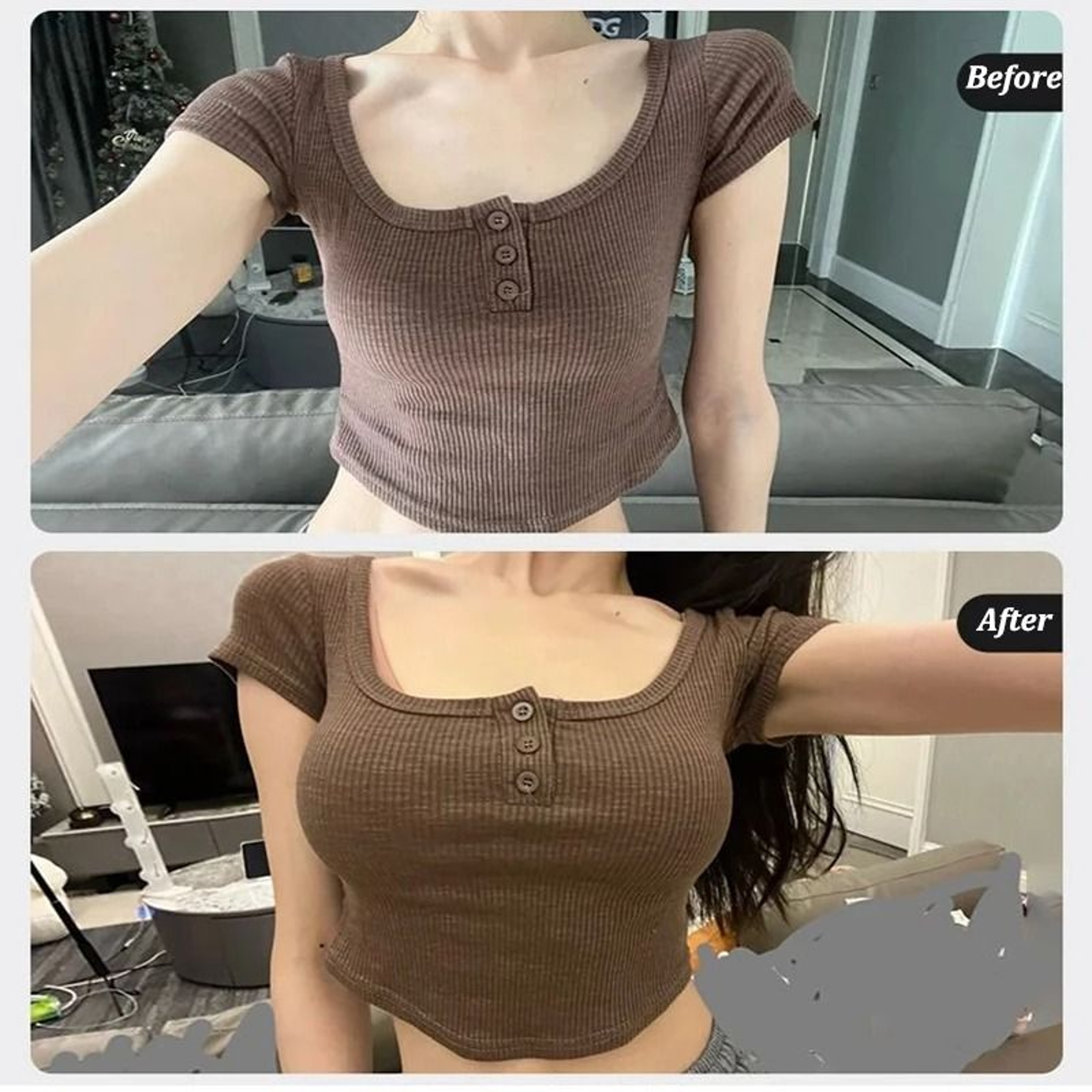 Seamless Deep V Wireless Bralette For Women 1