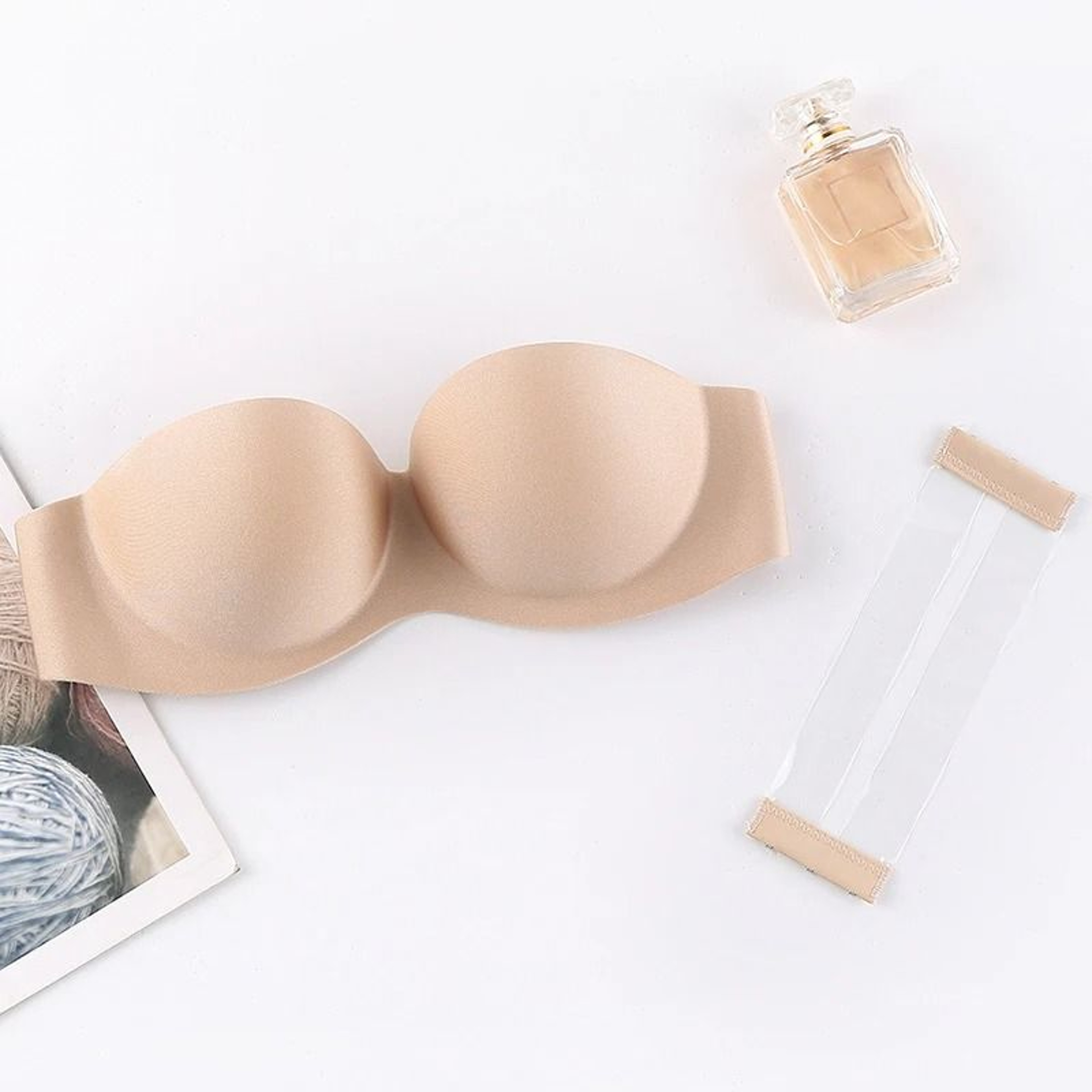 Invisible Strapless Push Up Bra With Front Closure 5