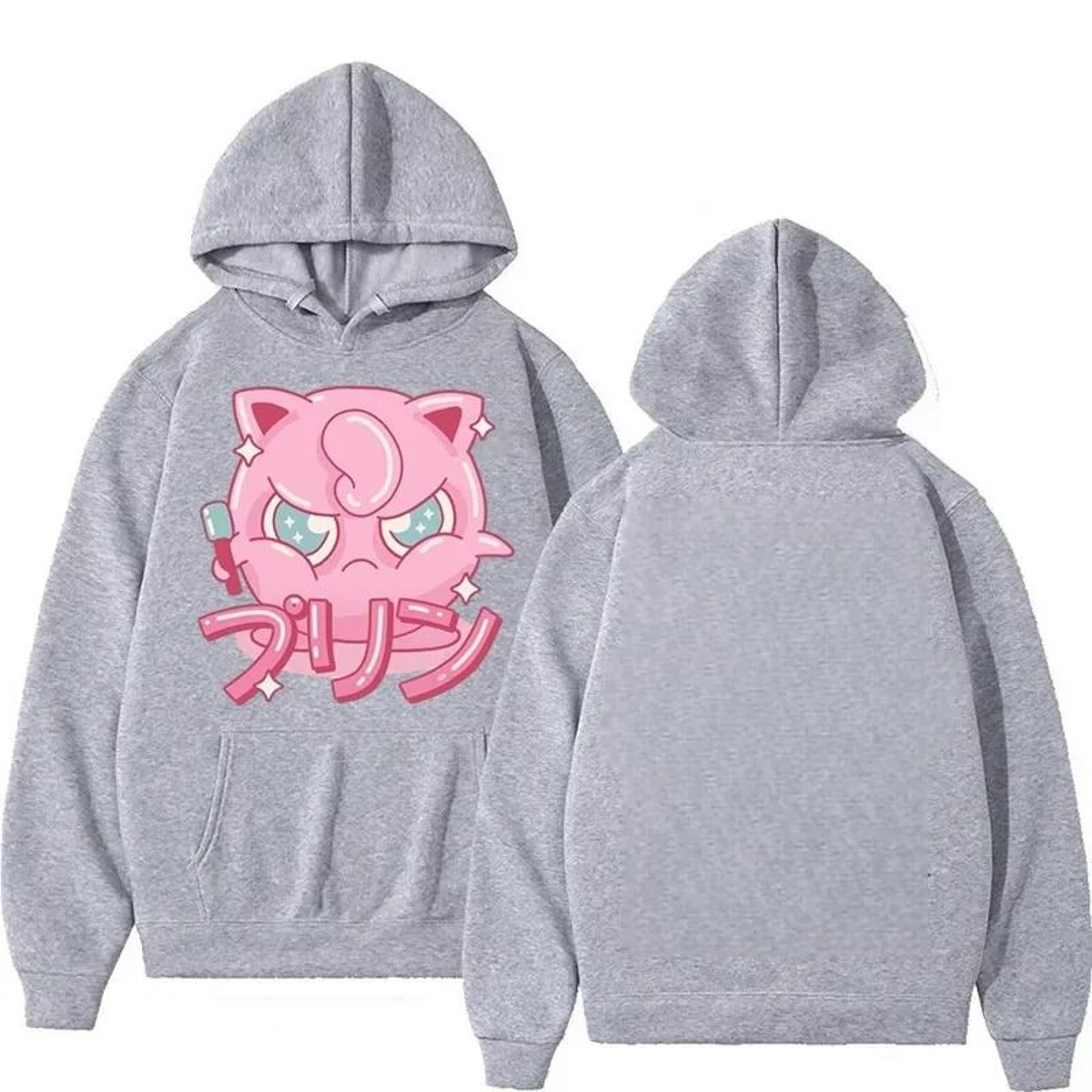 Cute Cartoon Print Hoodie For Men 8