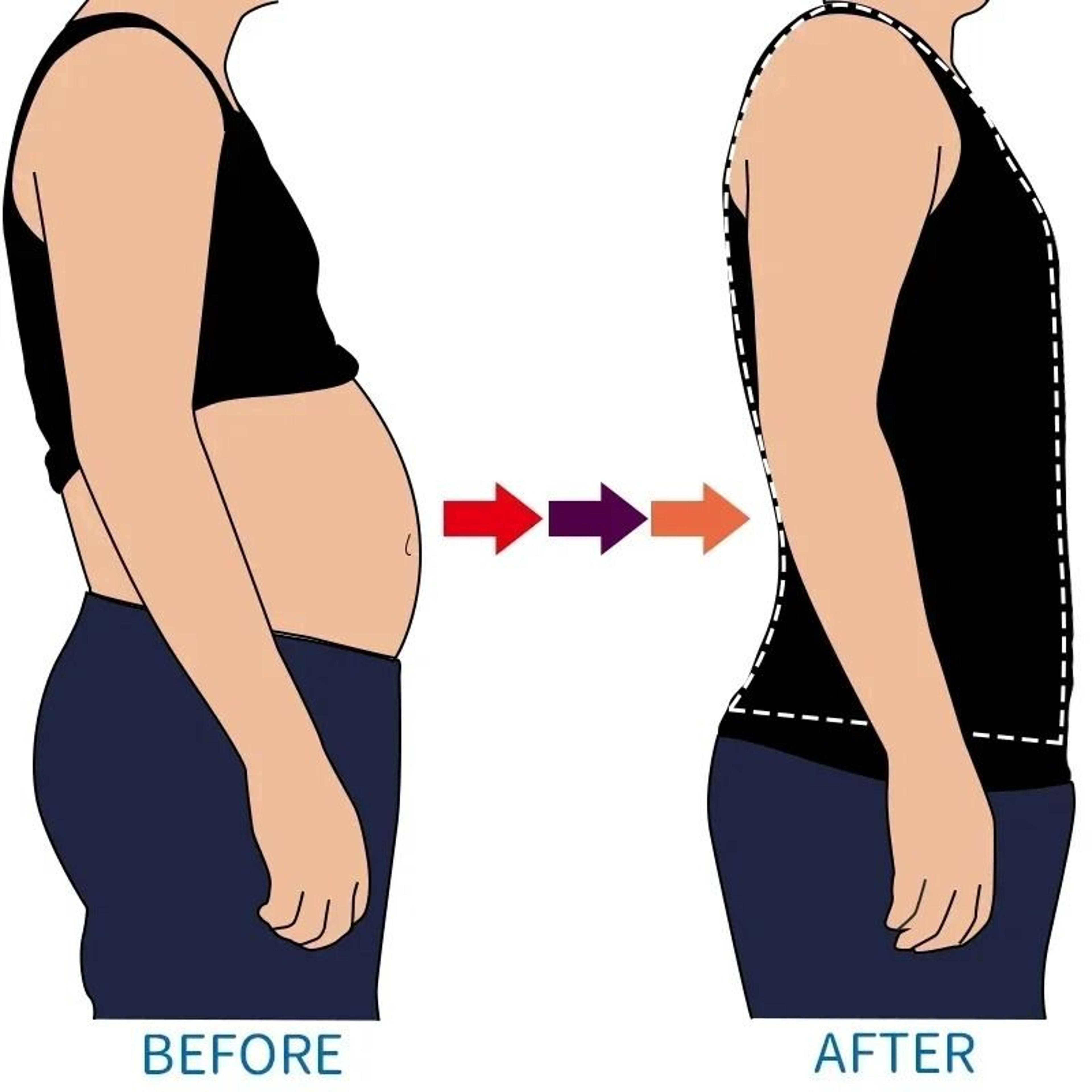 Mens Compression Slimming Body Shaper Vest 4