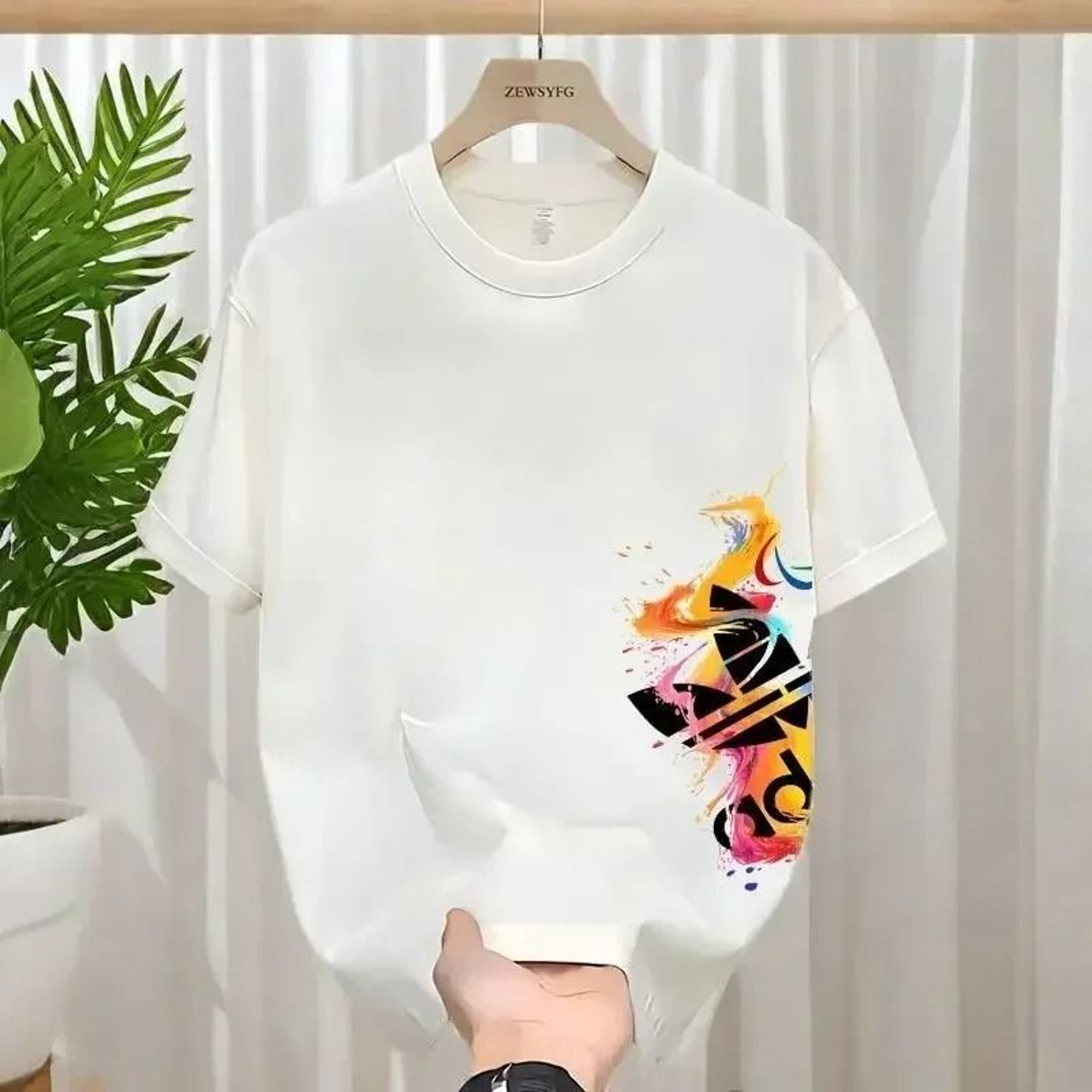 Casual Printed Cotton T Shirt For Men And Women 0
