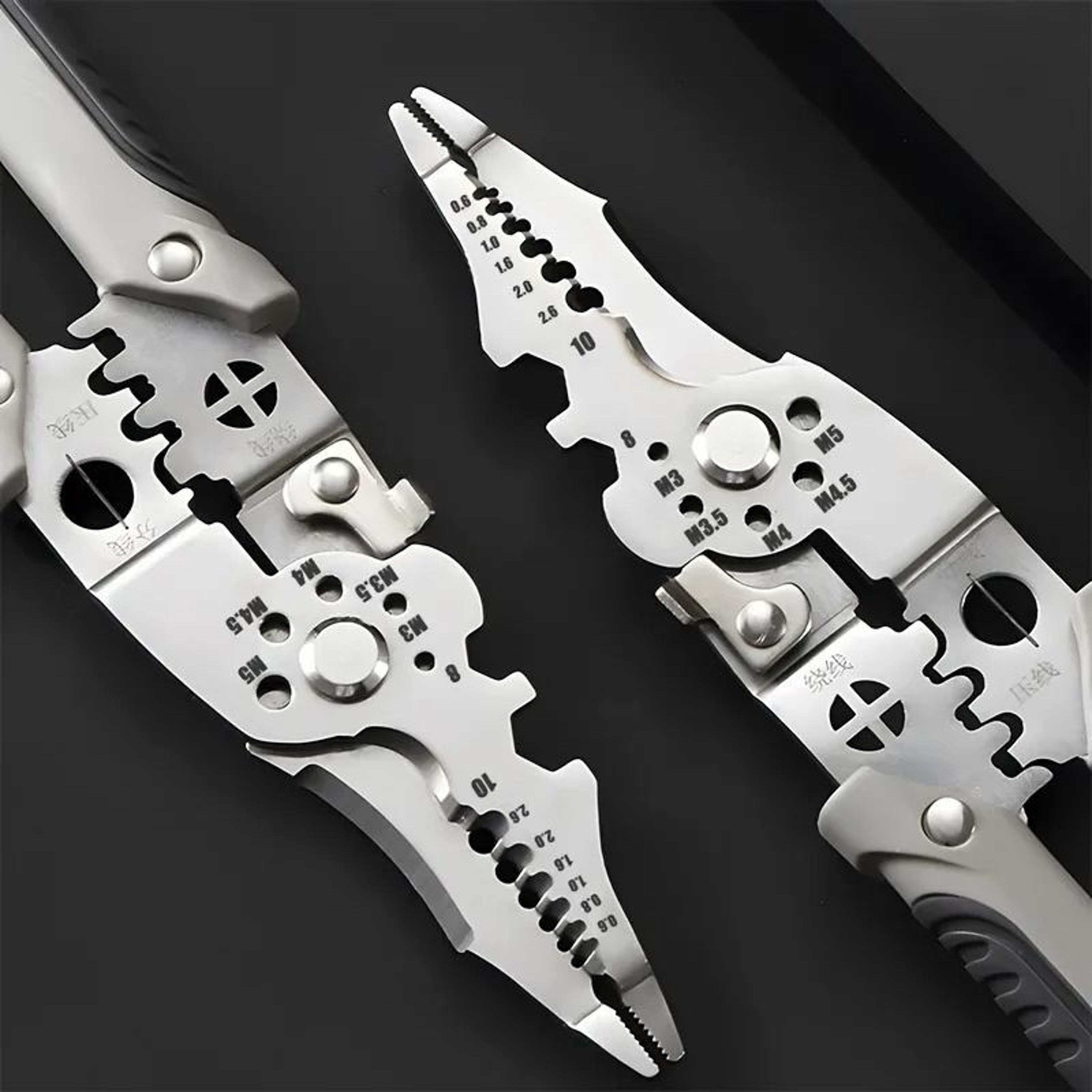 85 Inch Multifunction Wire Stripper Cutter And Crimper Pliers 0
