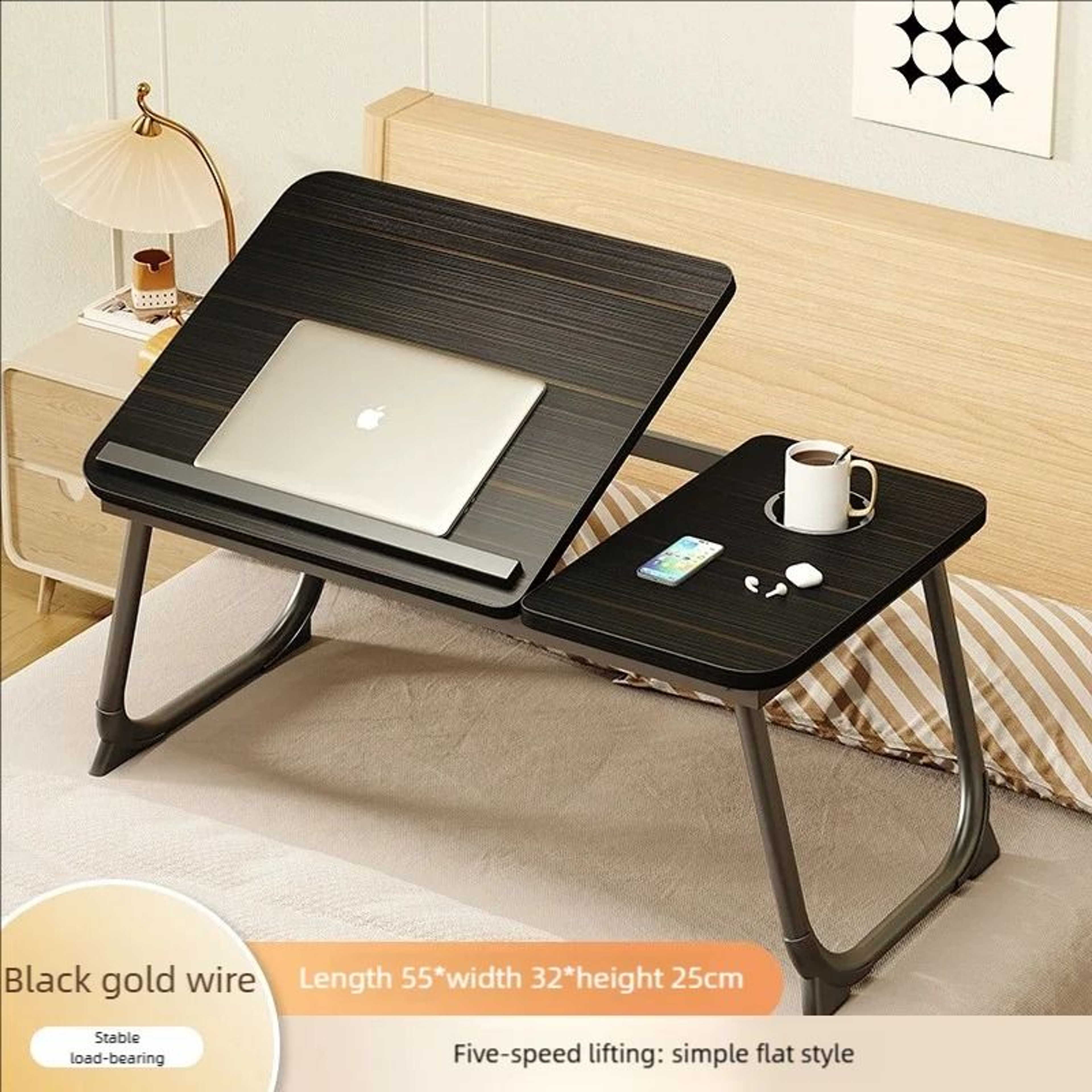 Adjustable Foldable Bed Desk Laptop Table 7