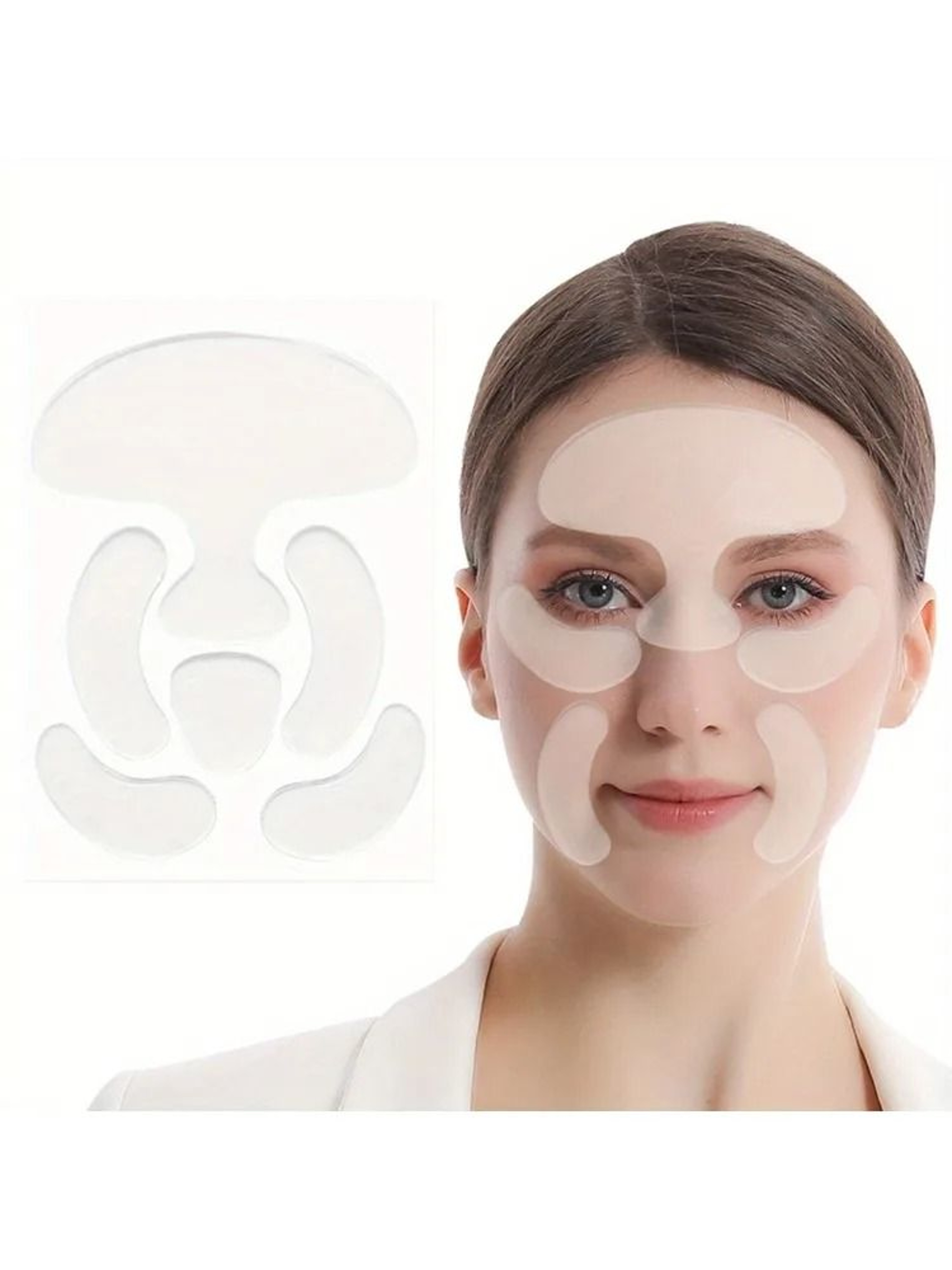 Reusable Silicone Face Wrinkle Patches Set 6