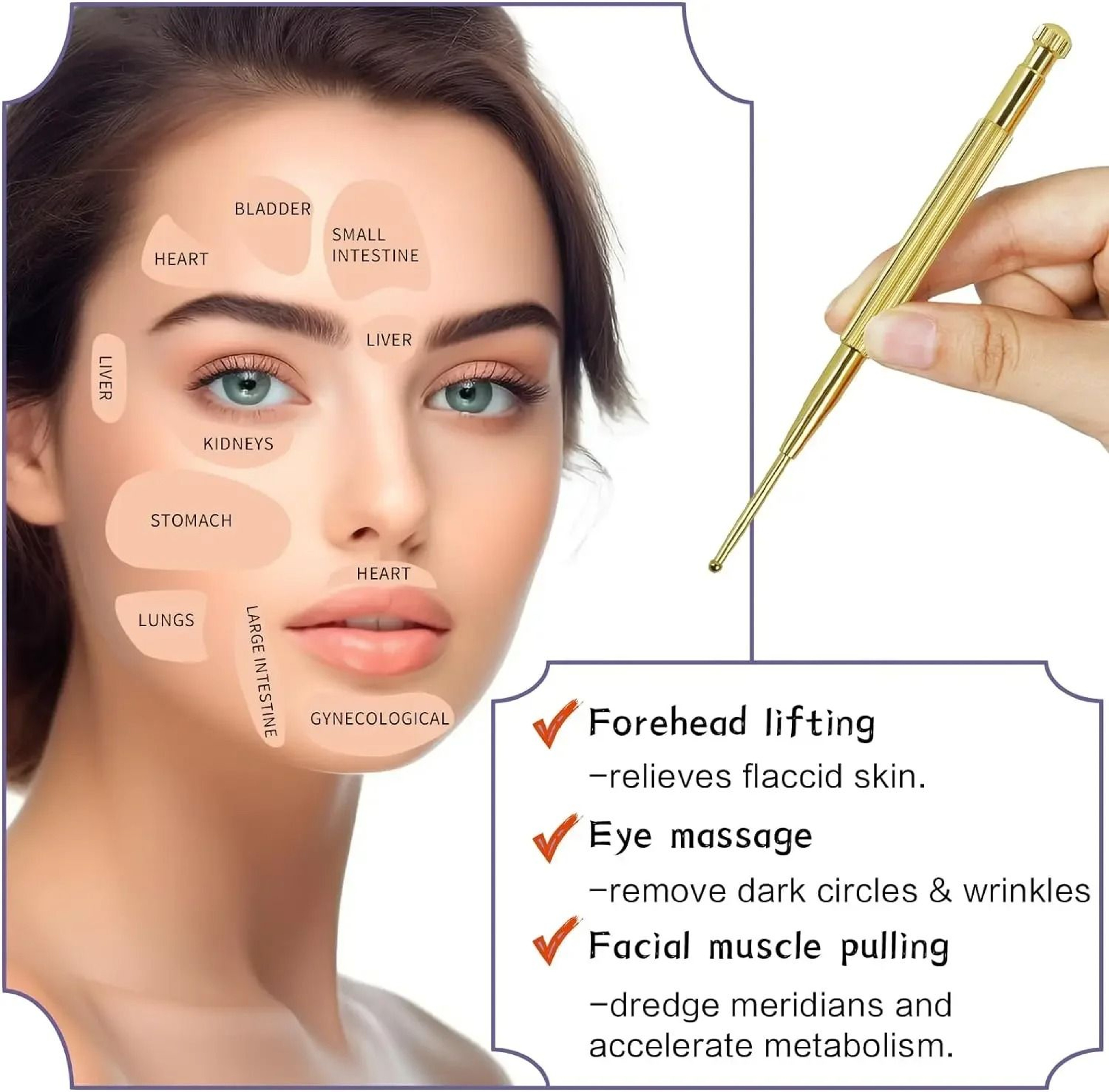 Dual Head Acupressure Massage Pen Set Of 2 2