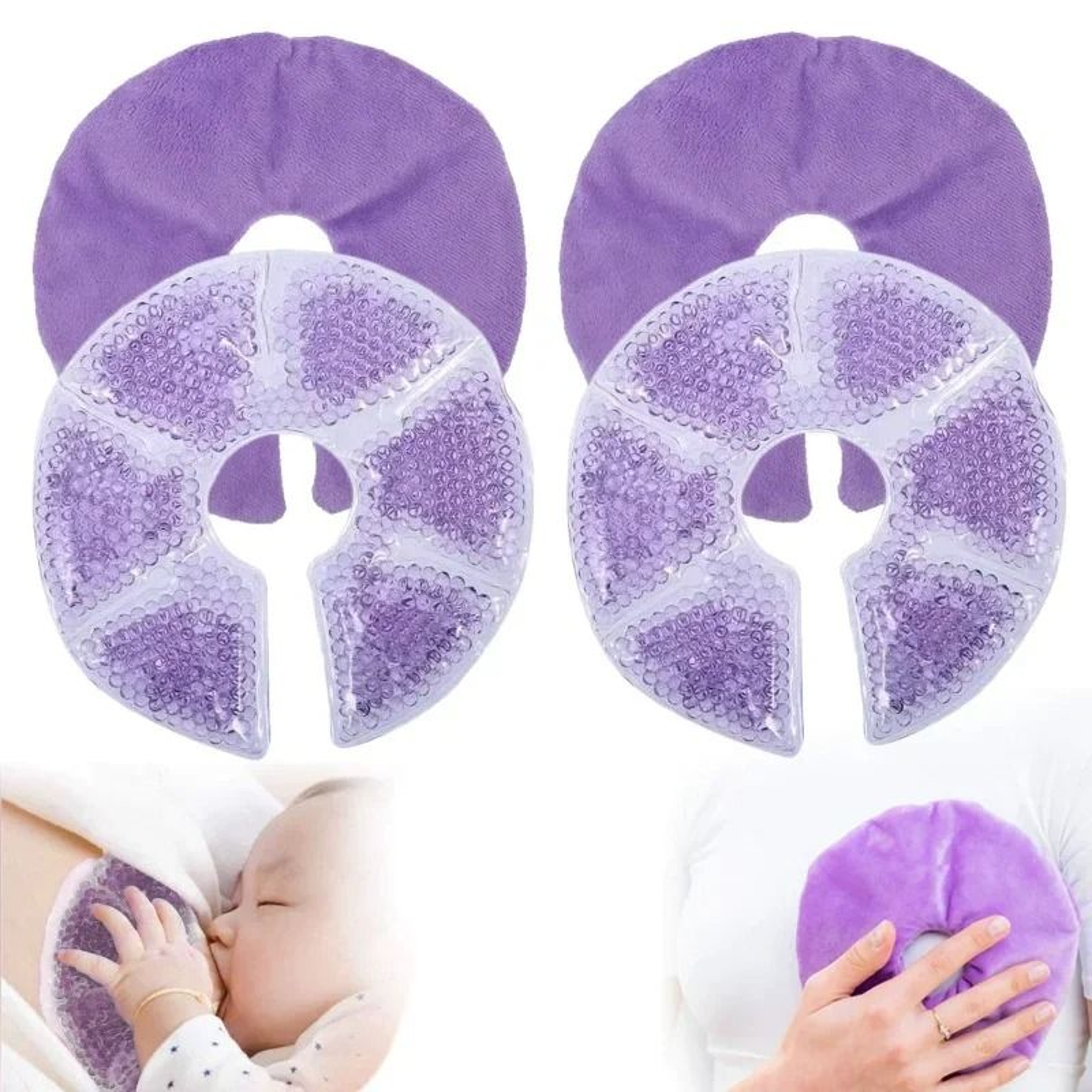 Reusable Hot And Cold Breast Therapy Gel Pads 0
