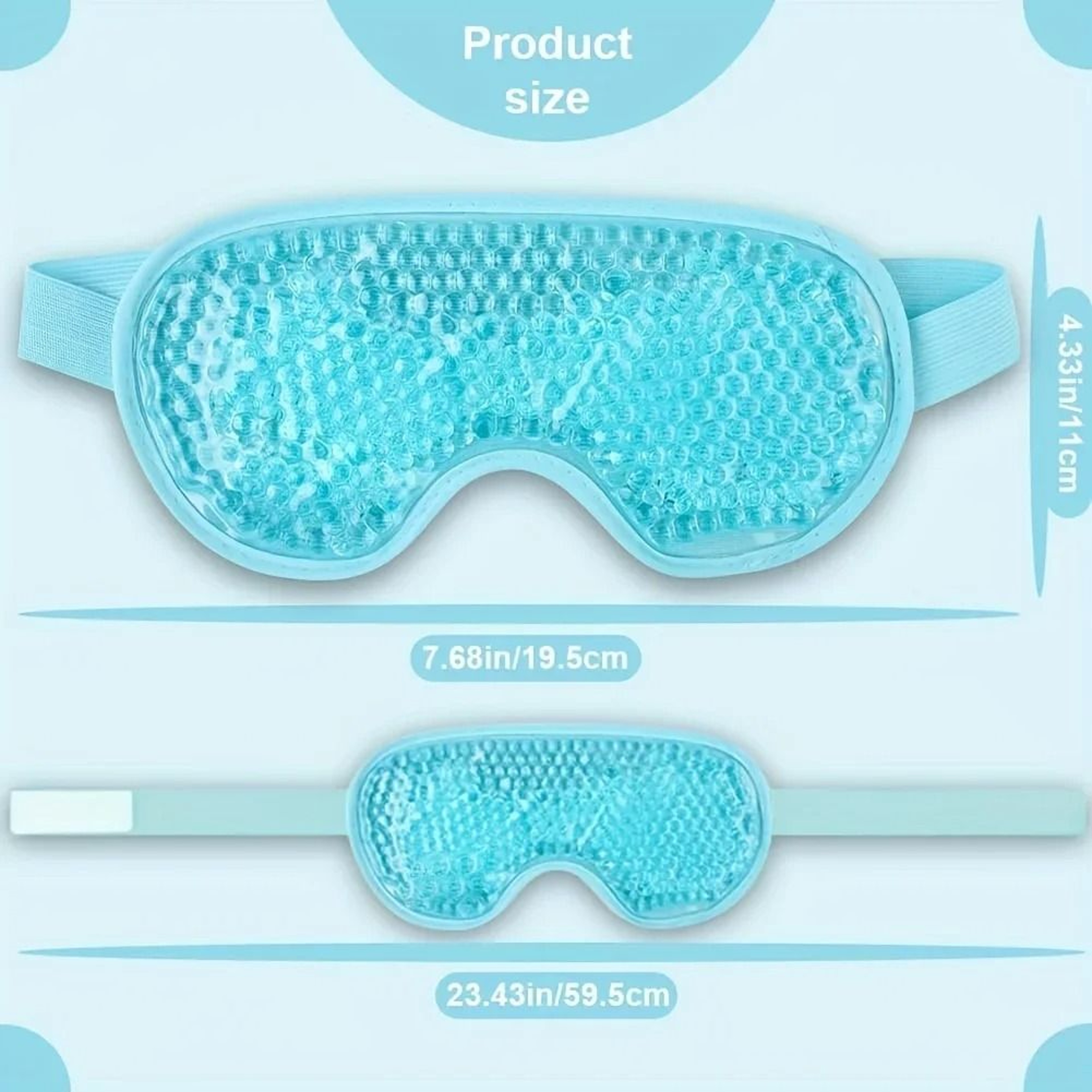Reusable Cooling Gel Eye Mask For Puffiness Dark Circles And Relaxation 3