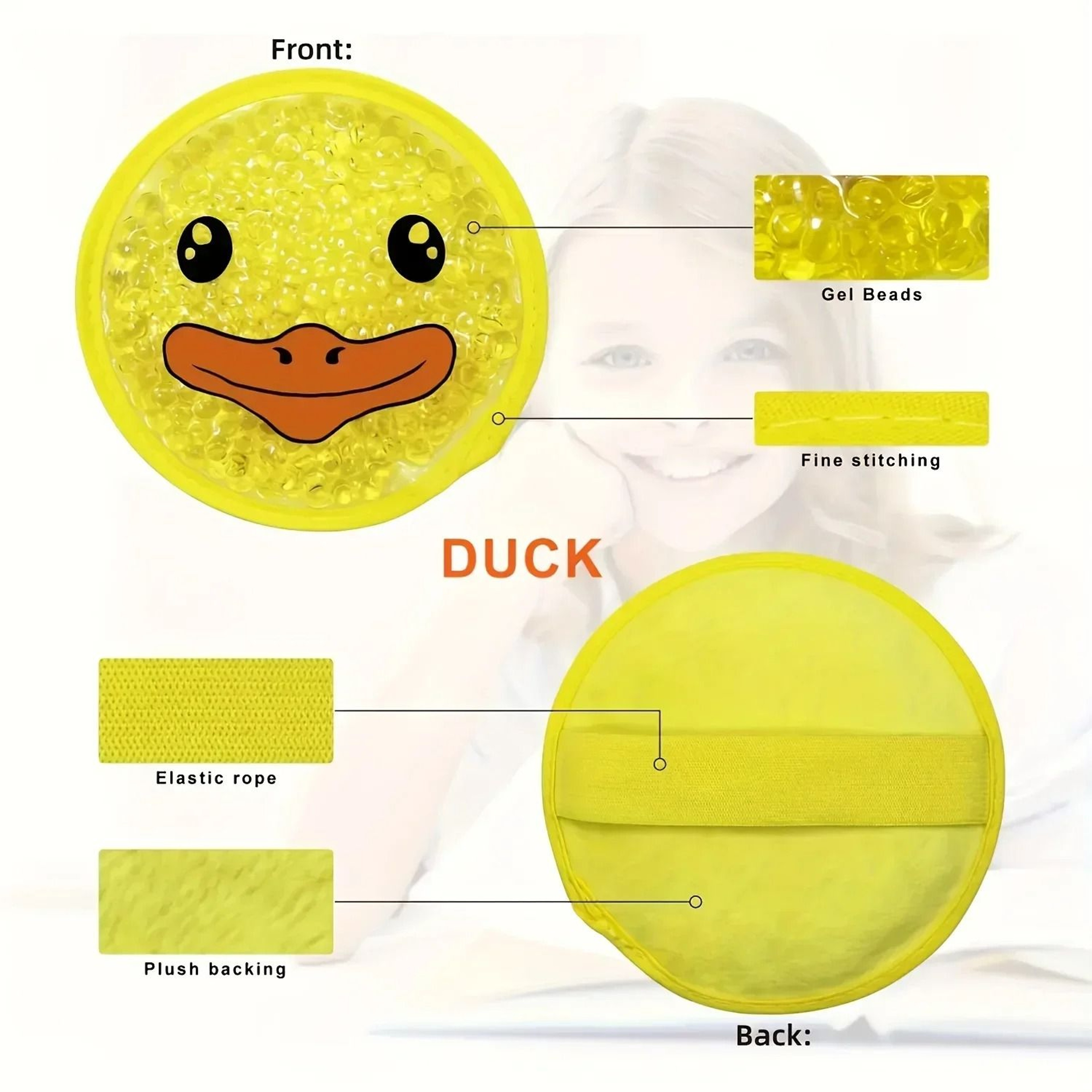 Reusable Cartoon Gel Ice Pack For Hot And Cold Therapy 2