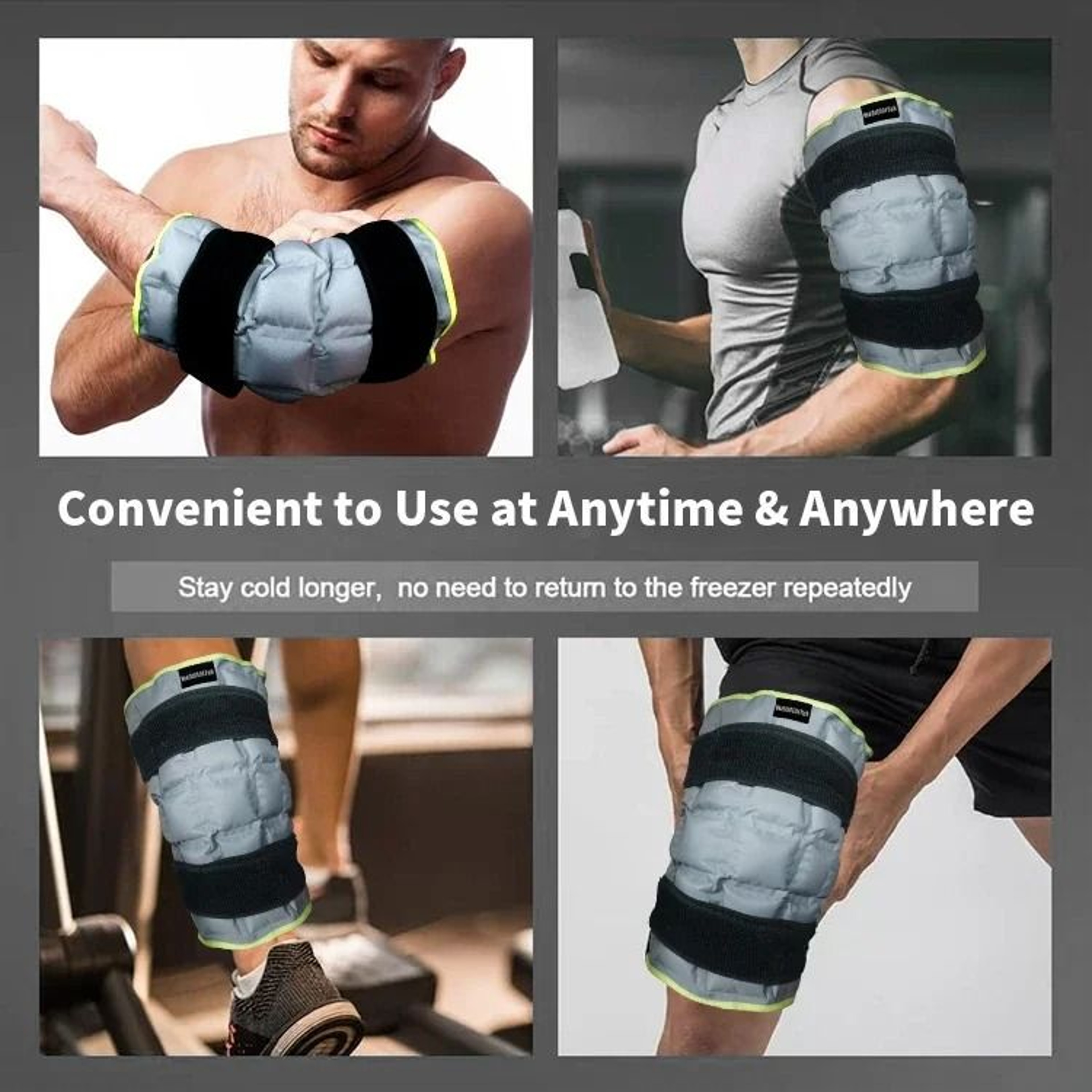 Reusable Hot Cold Knee Ice Pack Wrap For Sports And Recovery 4