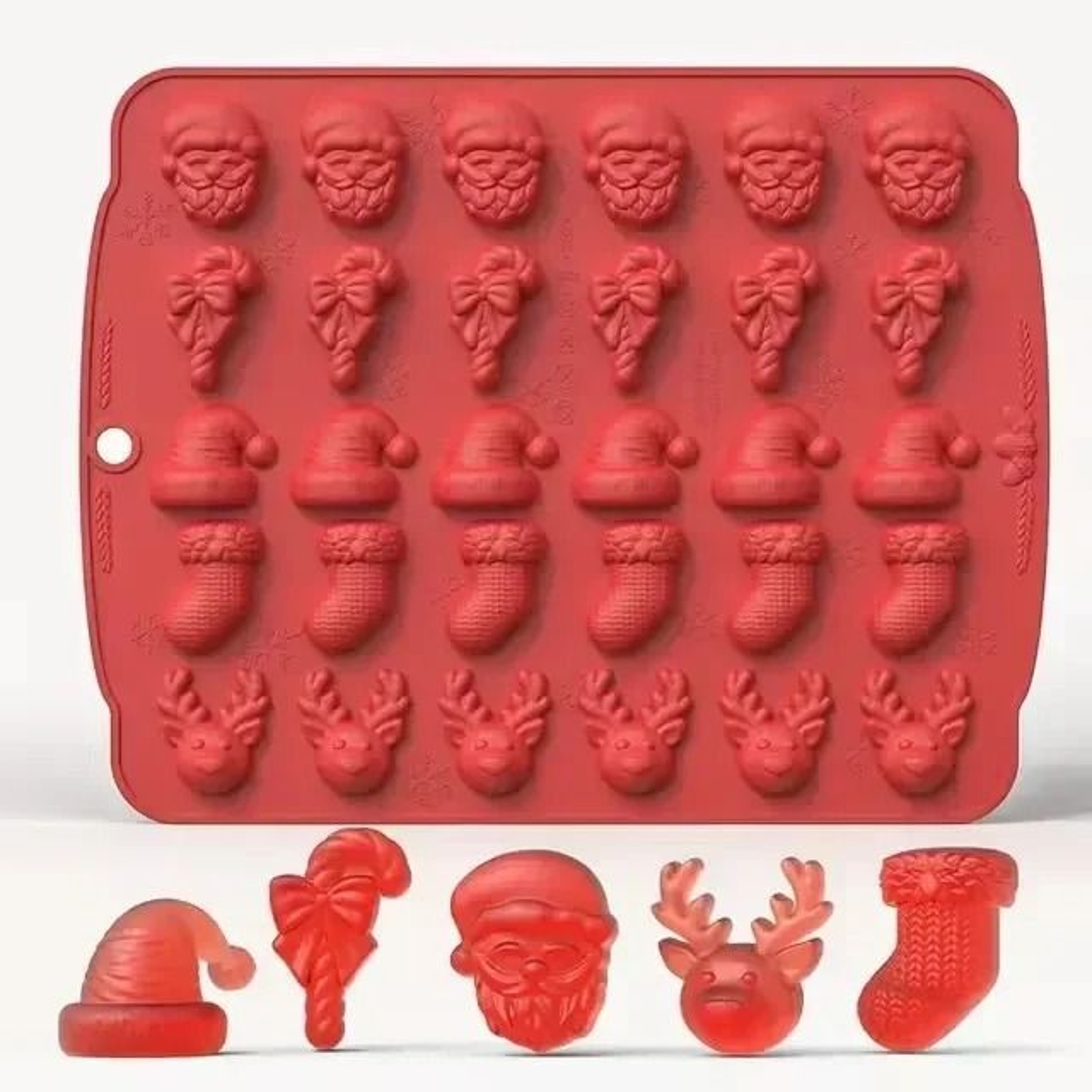 Christmas Silicone Chocolate Mold For Holiday Baking Treats 9