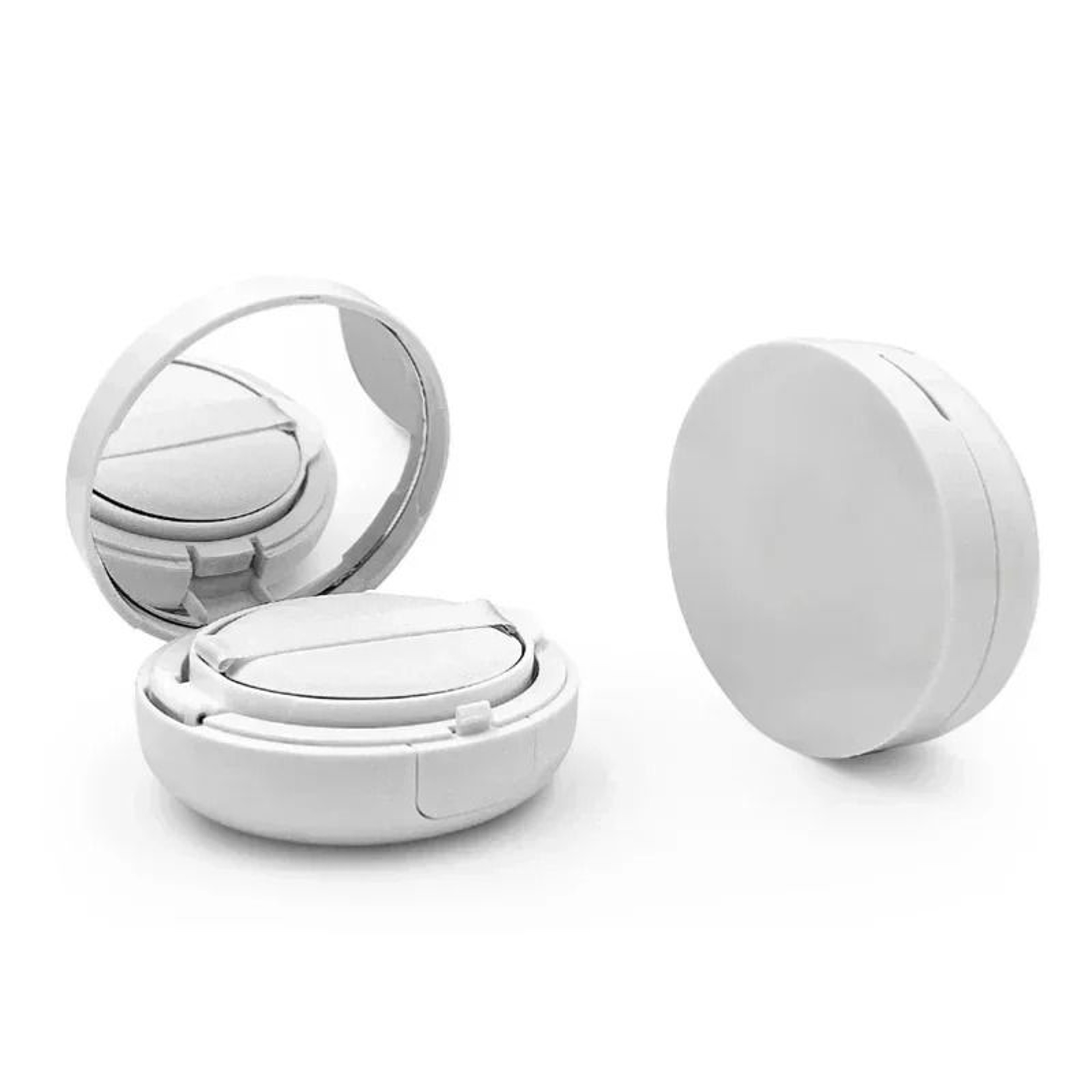 Empty Air Cushion Puff Compact Case With Mirror And Sponge 0
