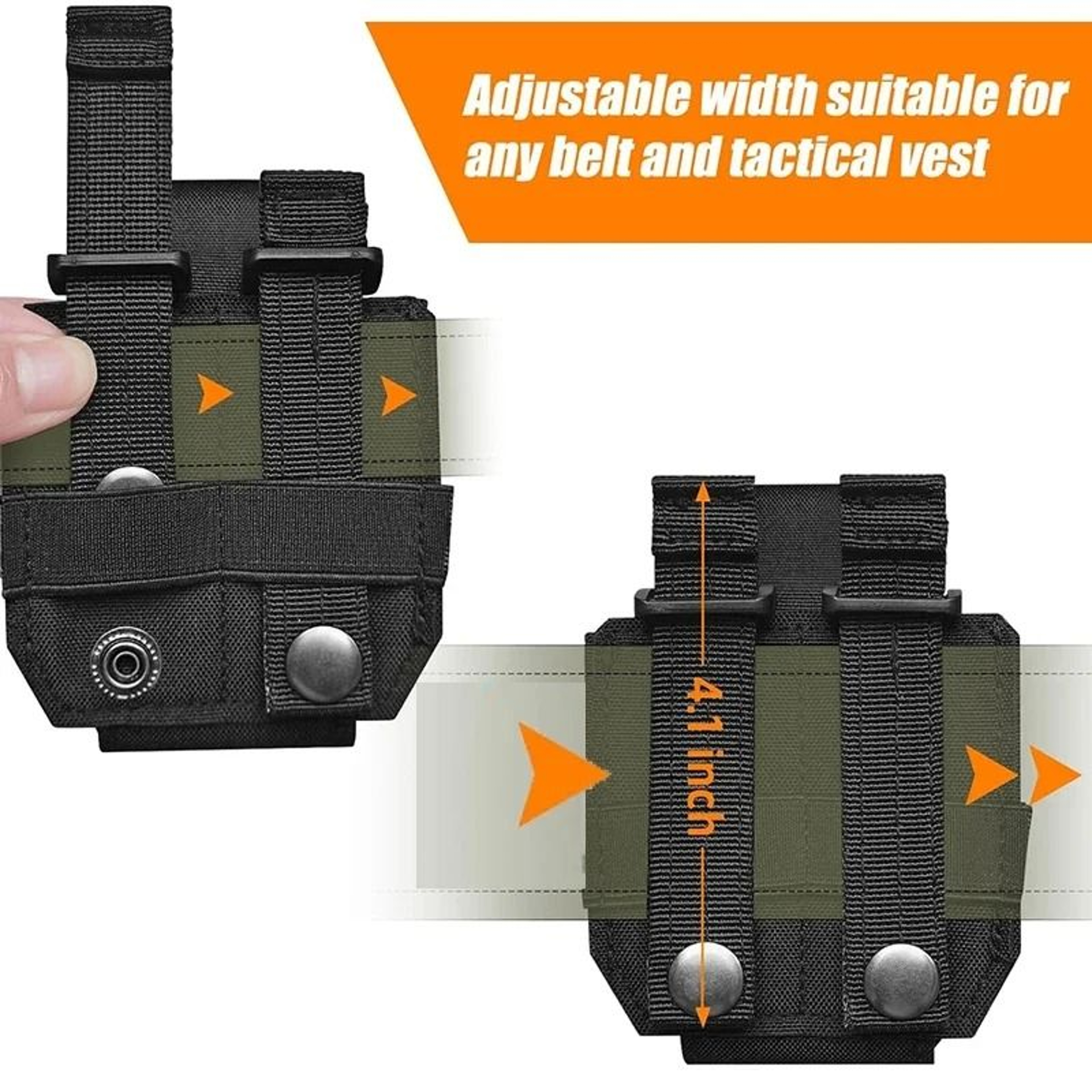Universal Handcuff Waist Pouch With Quick Release Closure 3