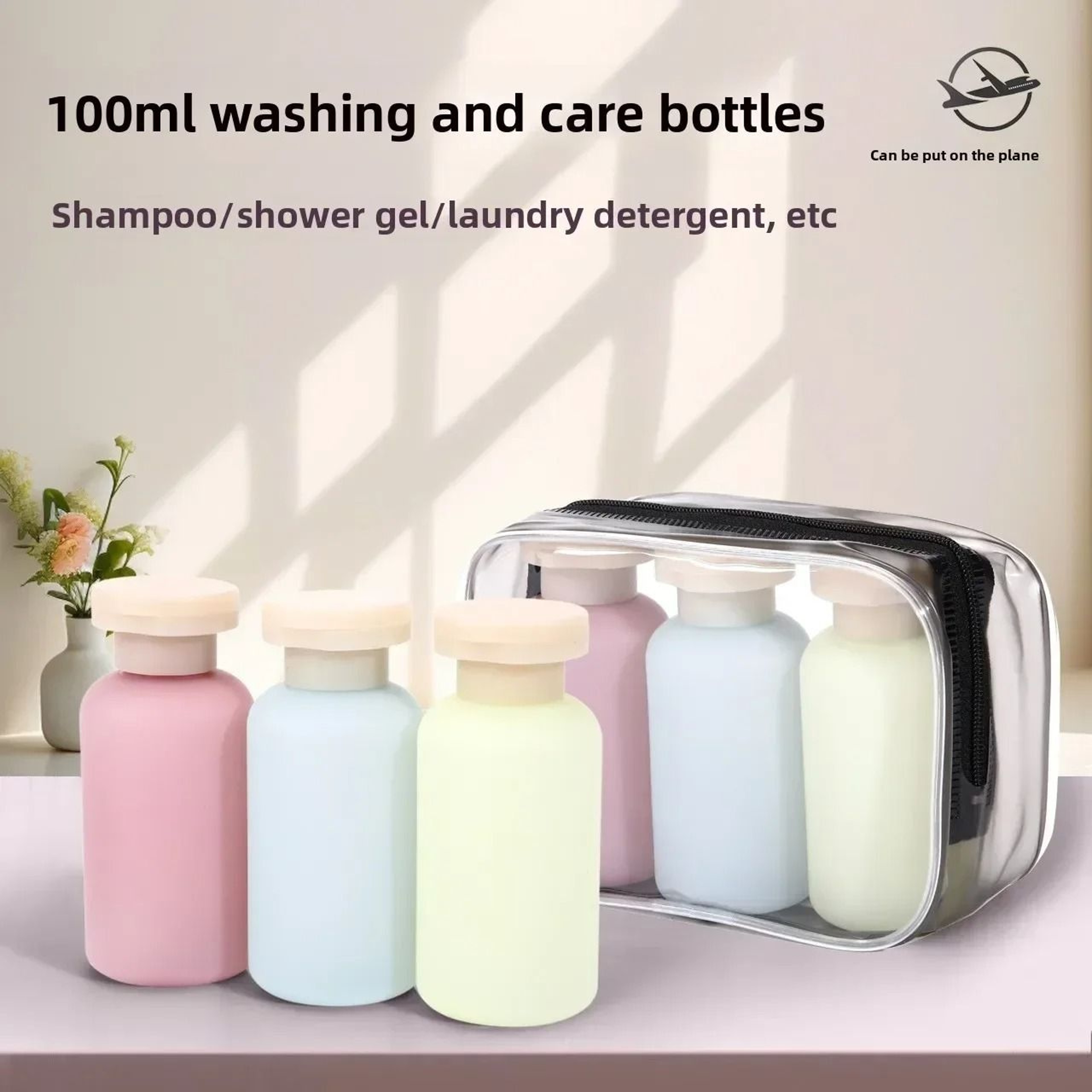 Silicone Travel Bottles Set With Leak Proof Design 3