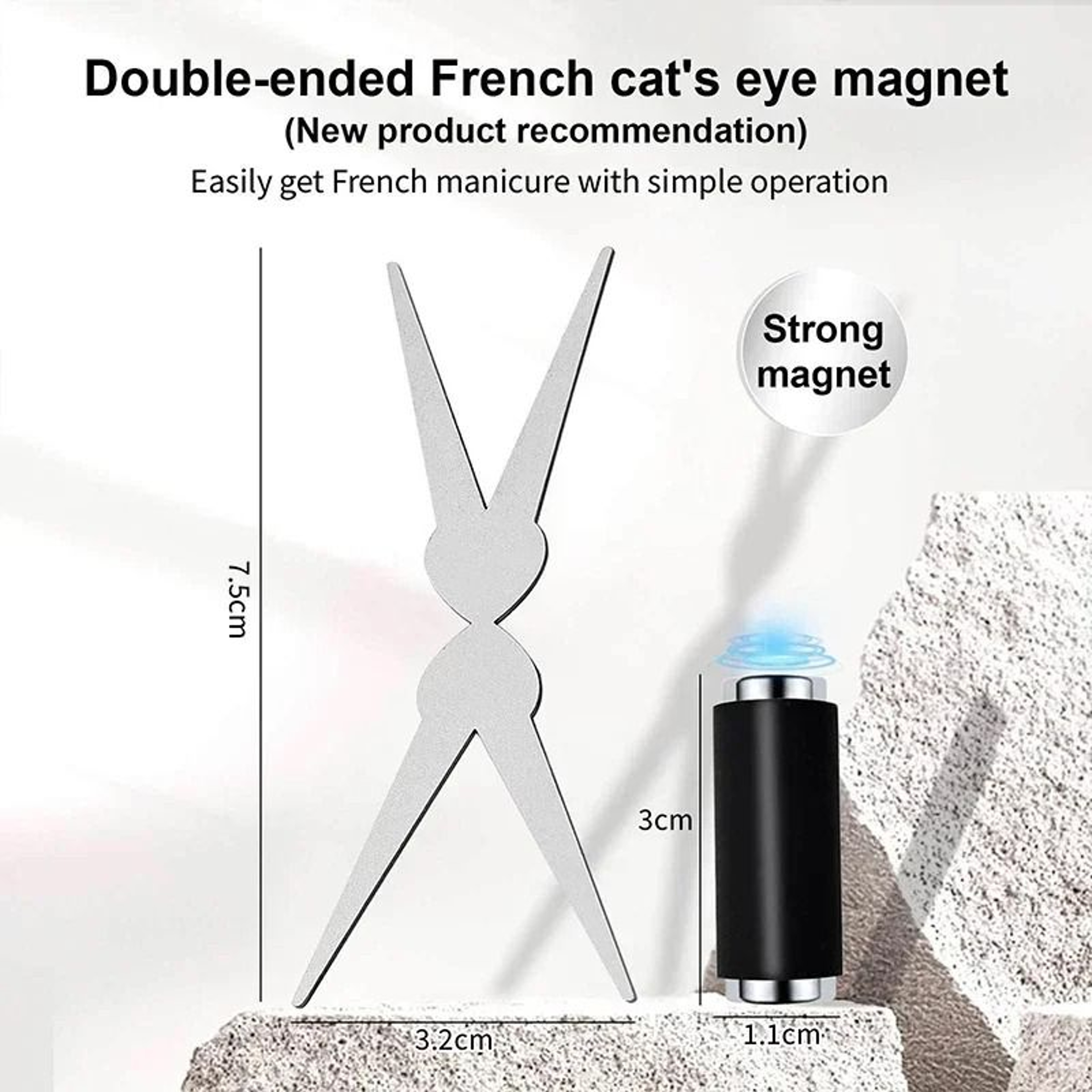 Y Shape Cat Eye Nail Magnet Tool For Gel Polish 3