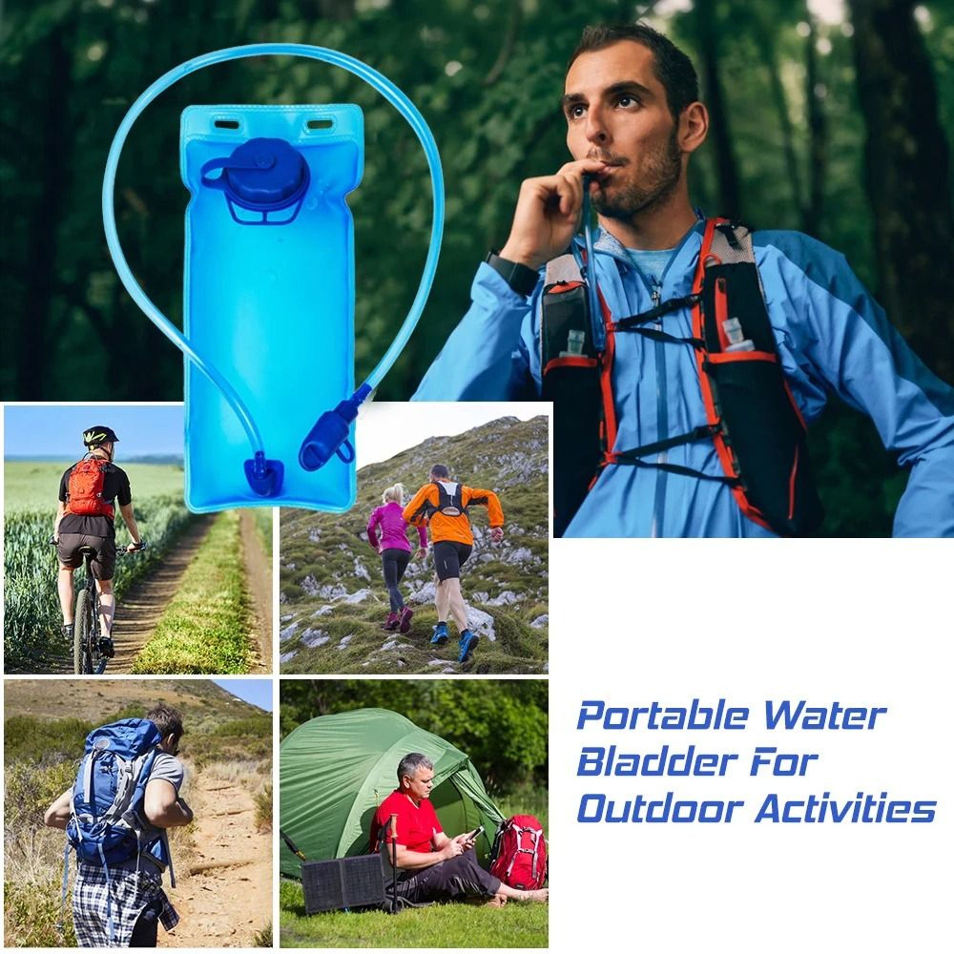 BPA Free Hydration Water Bladder For Outdoor Sports 0