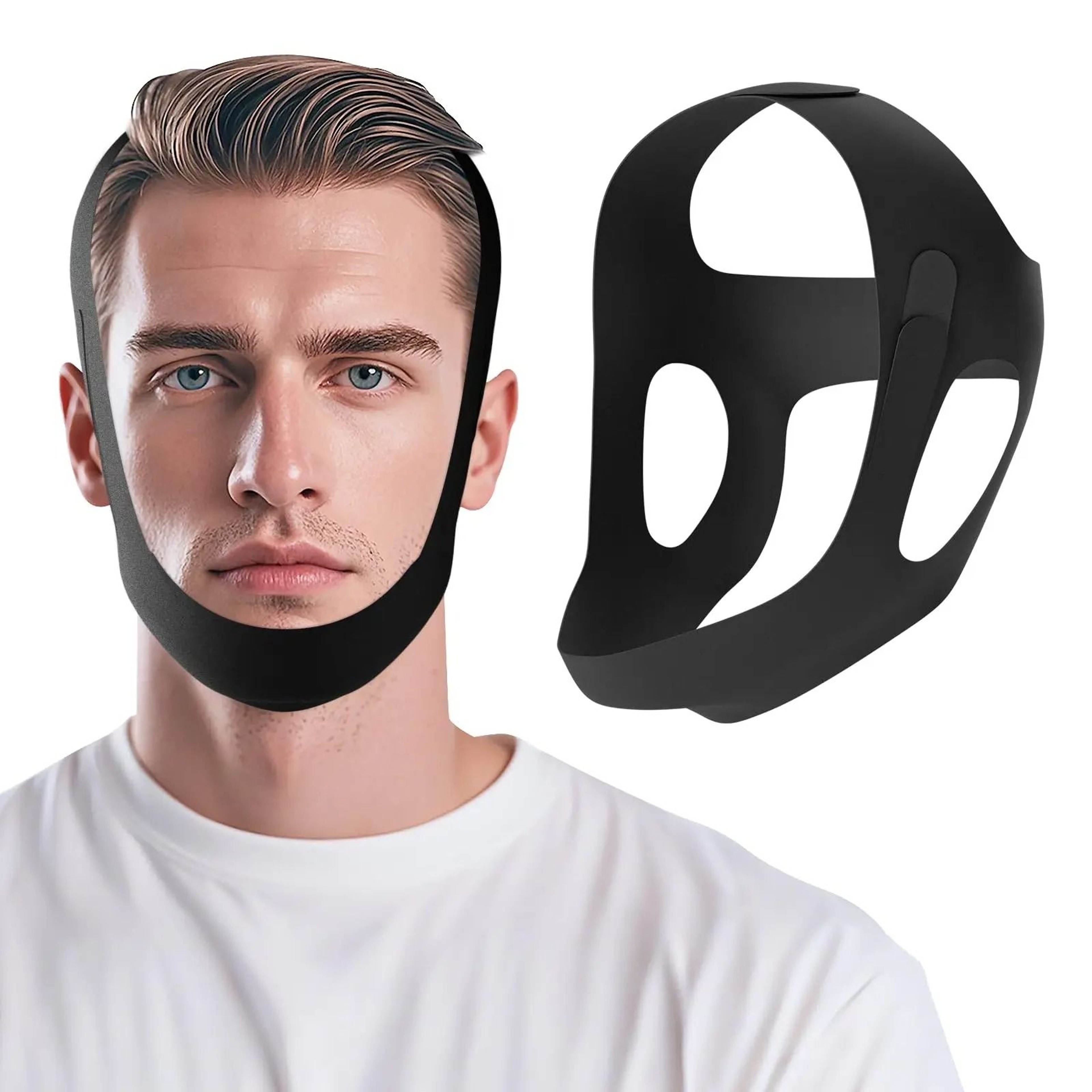 Adjustable Chin Strap For Sleeping Anti Snoring Support 1