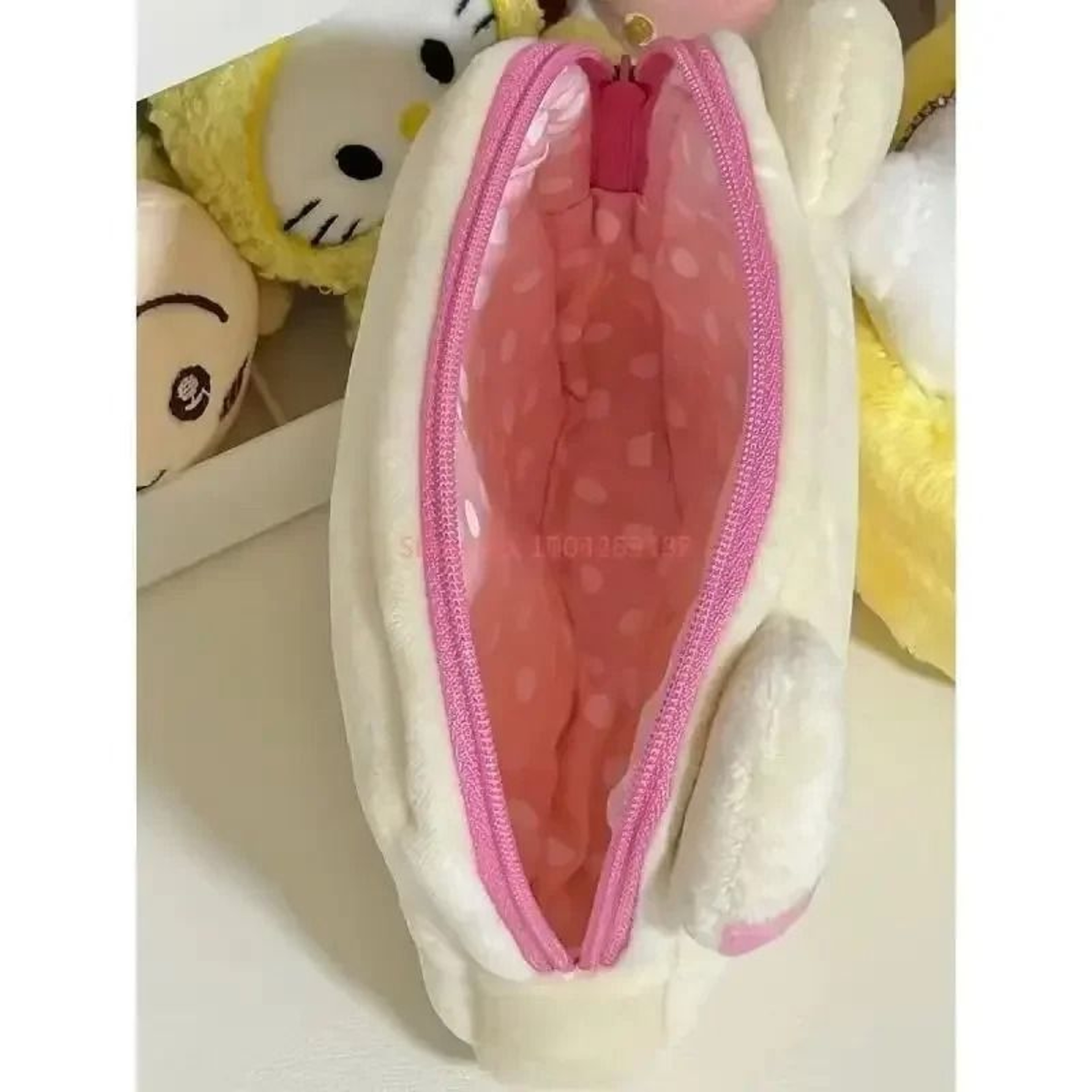 Cute Cartoon Bear Makeup Storage Bag With Multiple Compartments 5