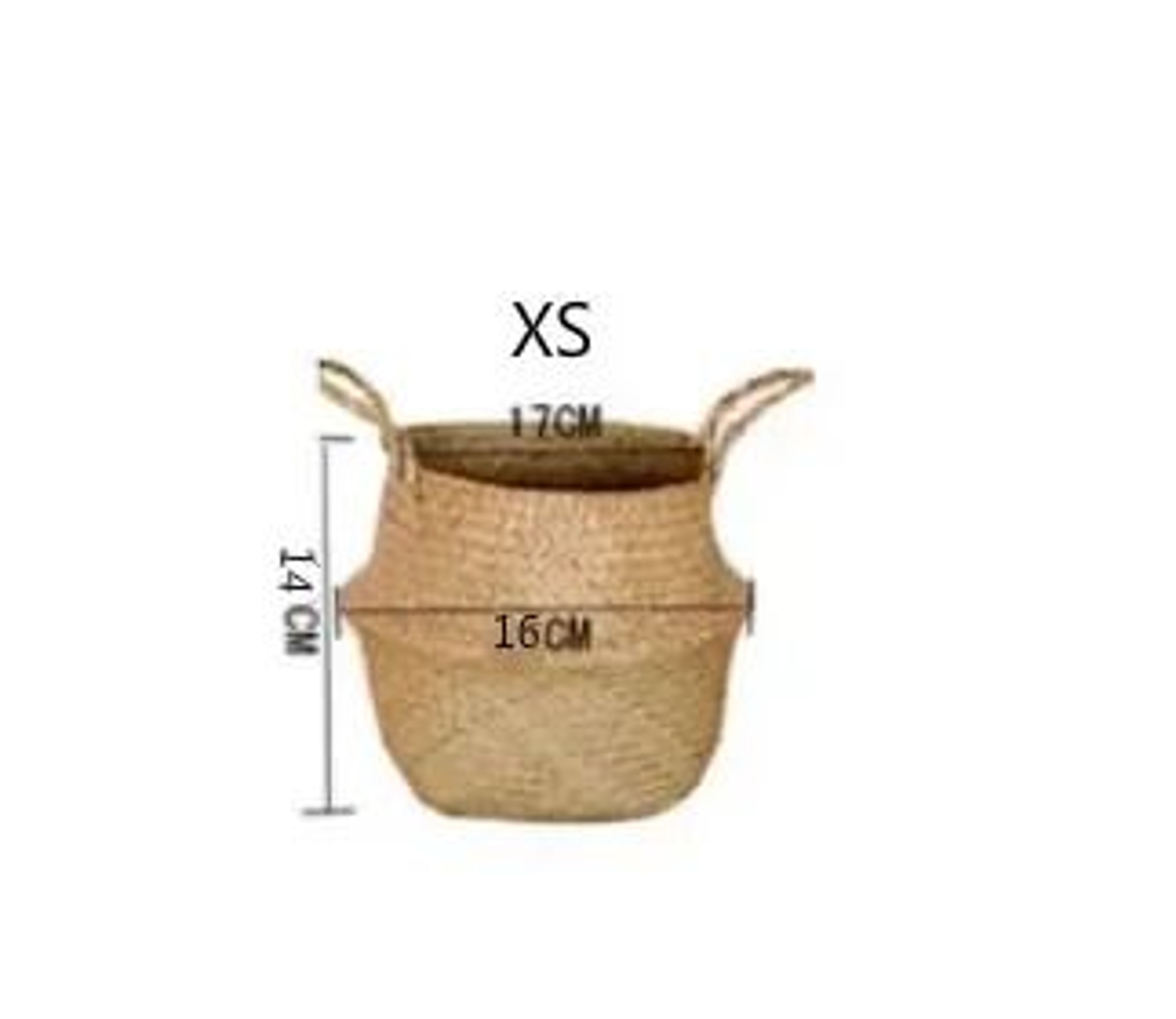 Handwoven Seagrass Storage Basket With Handles 10