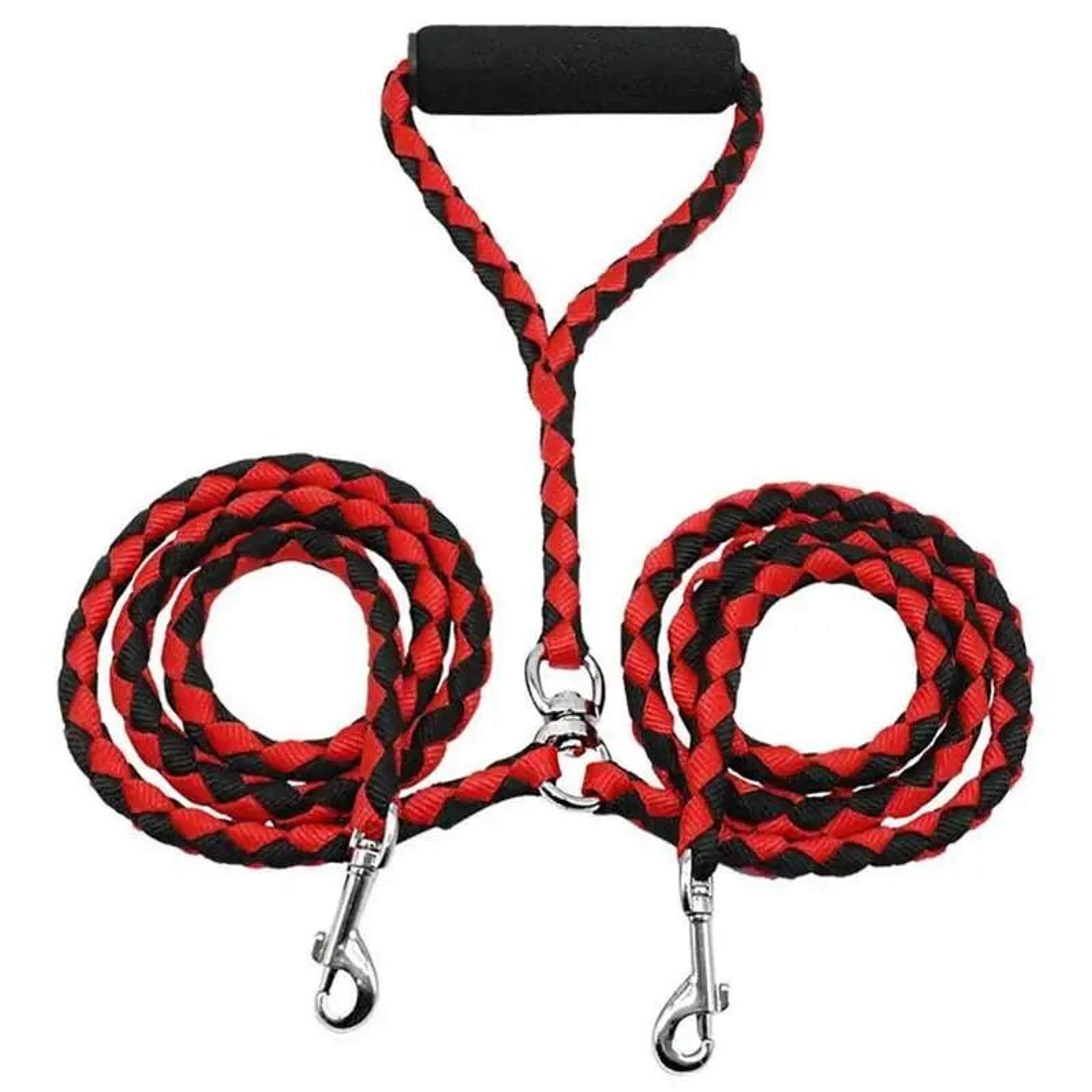 Double Dog Leash With Elastic Extension For Walking Two Dogs 7