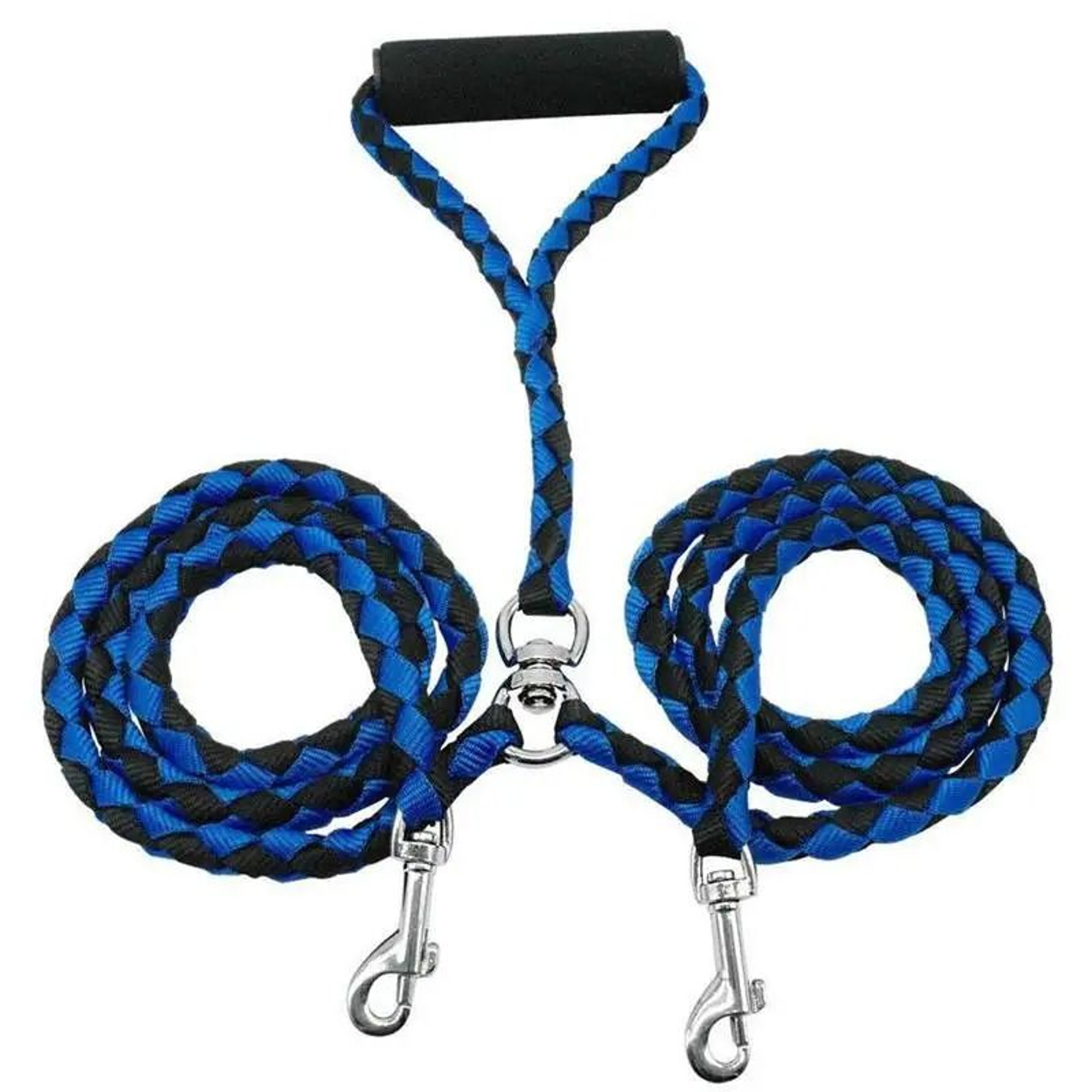 Double Dog Leash With Elastic Extension For Walking Two Dogs 8