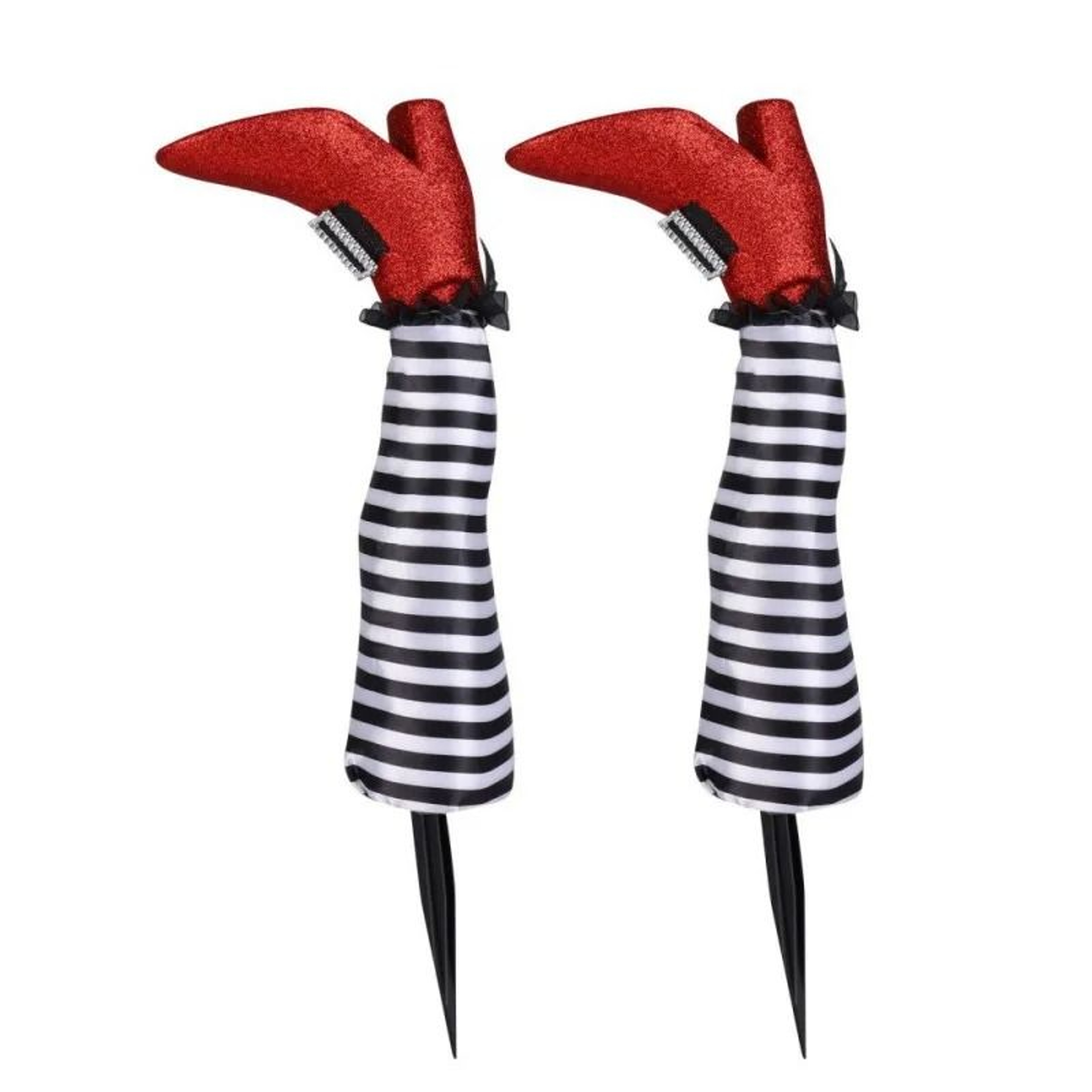 Halloween Witch Legs Yard Decoration With Boots Set Of 2 10
