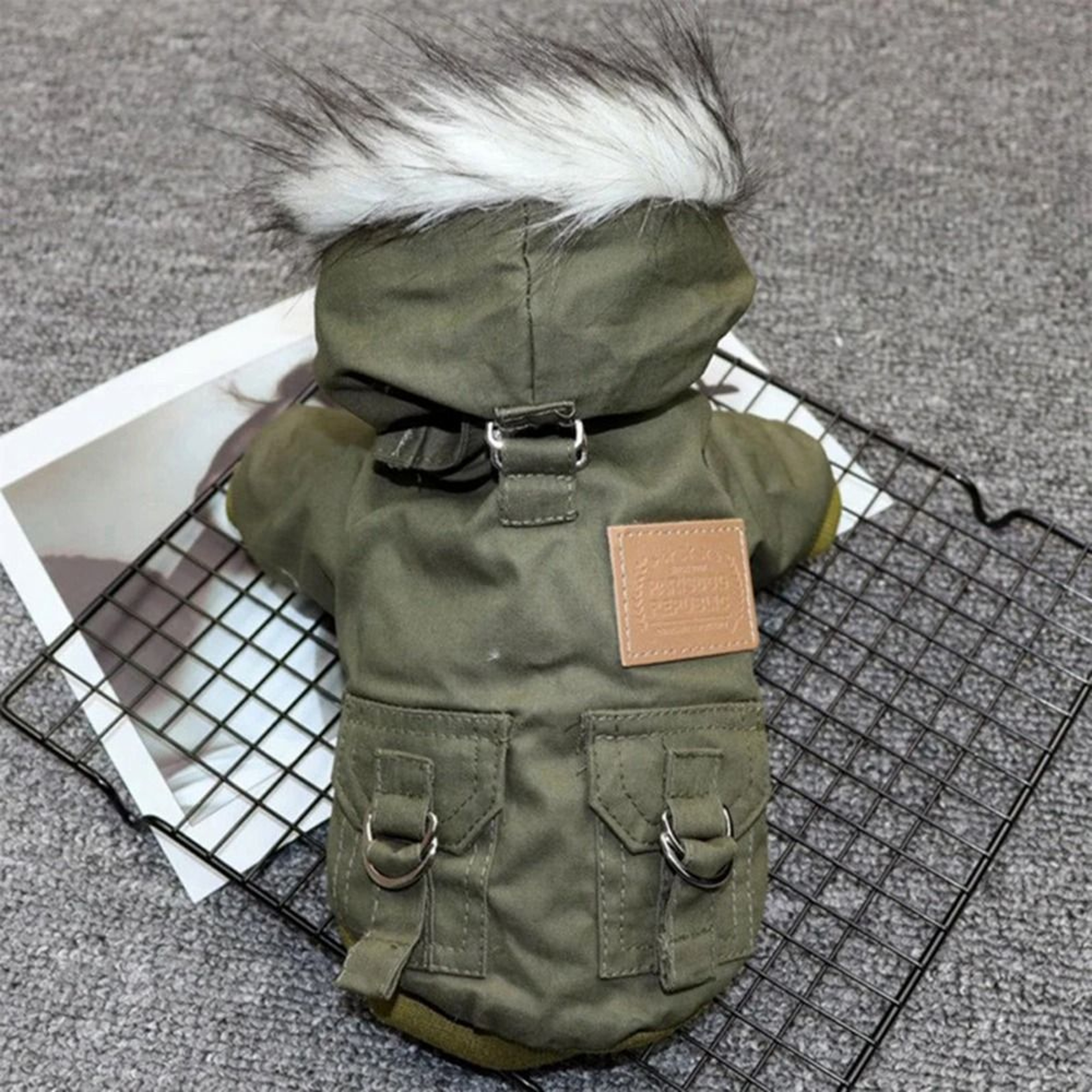 Dog Winter Jacket With Built In Harness For Cold Weather Walks 2