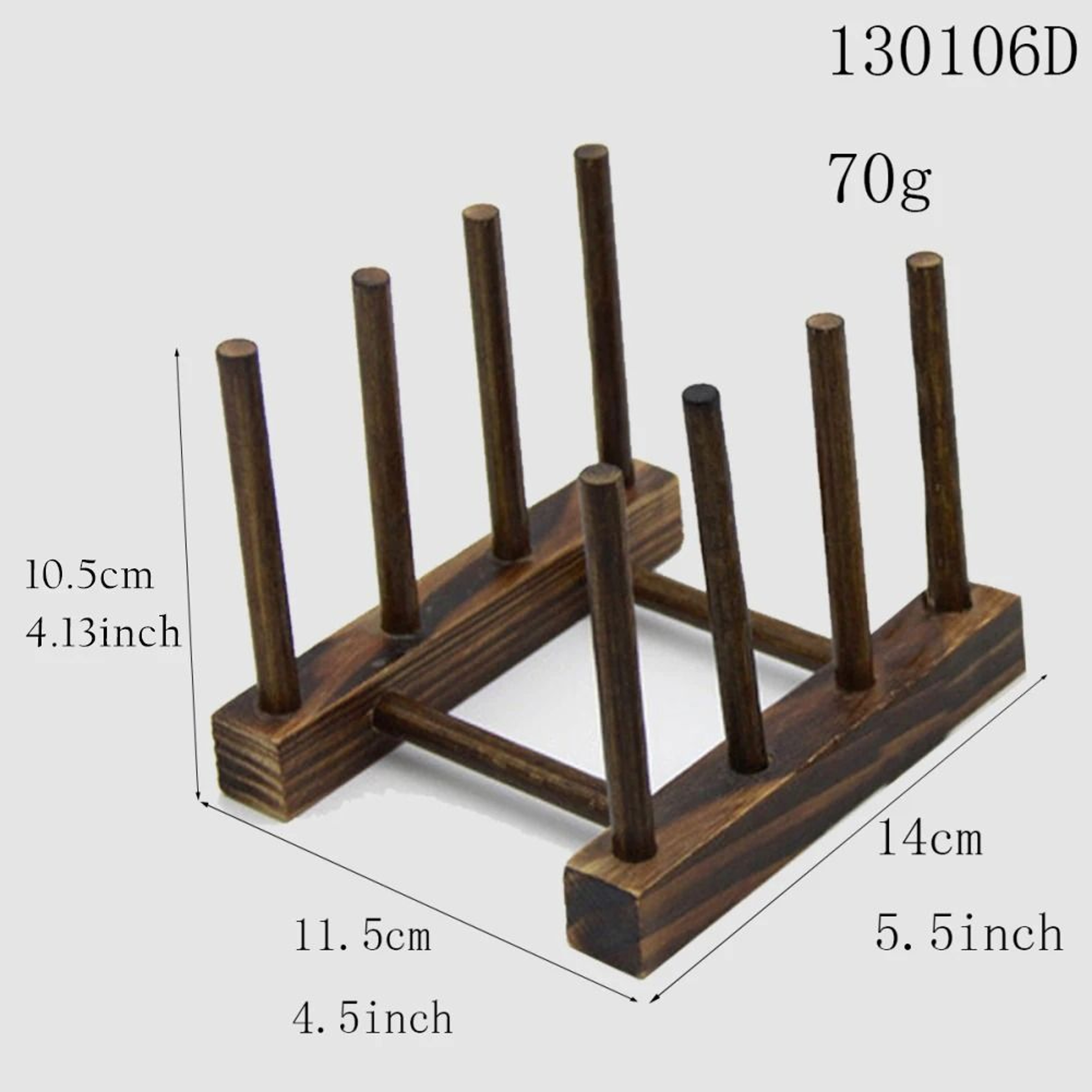 Bamboo Wooden Dish Drying Rack For Plates And Kitchen Storage 8