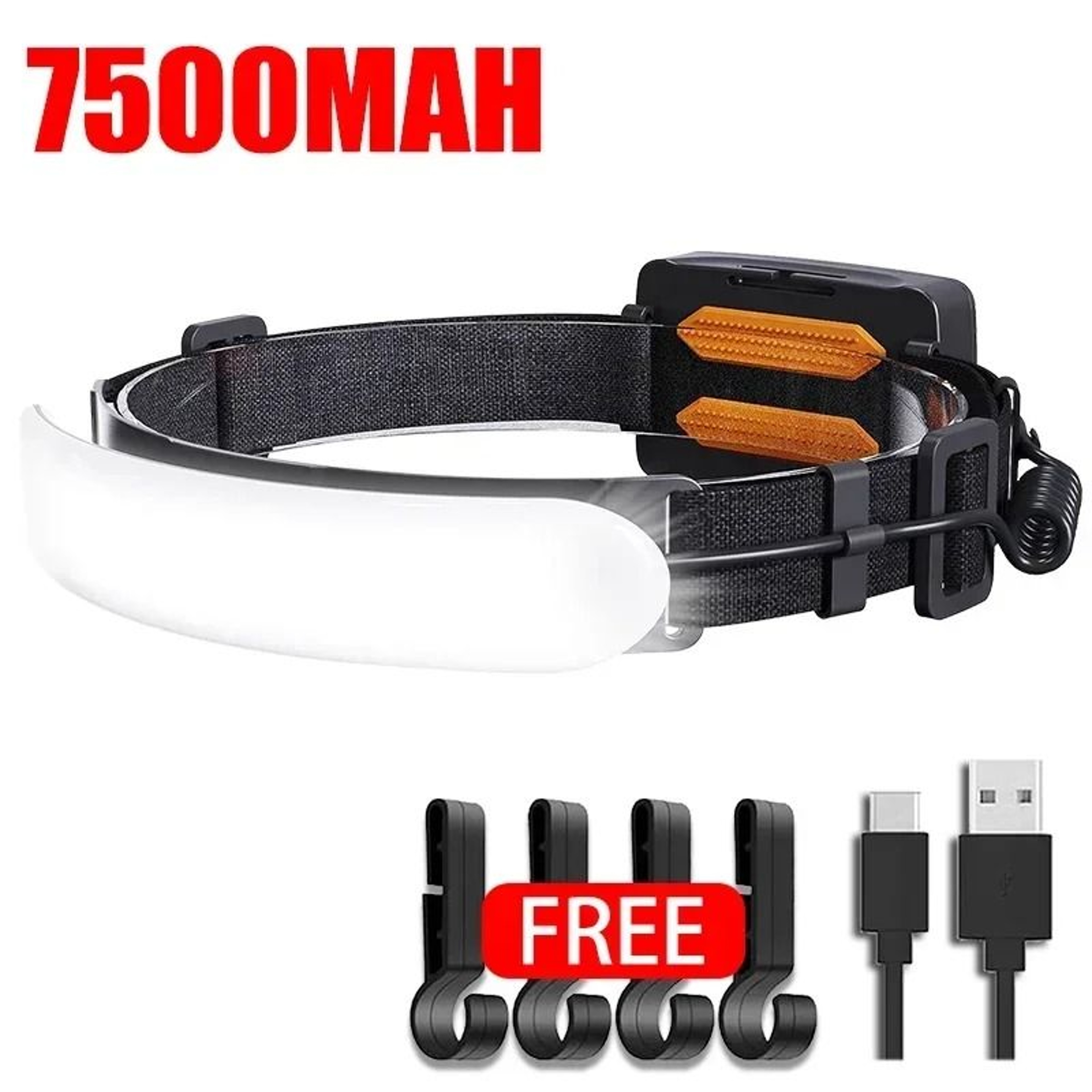 High Power COB LED Headlamp With Rechargeable Battery For Outdoor Use 9