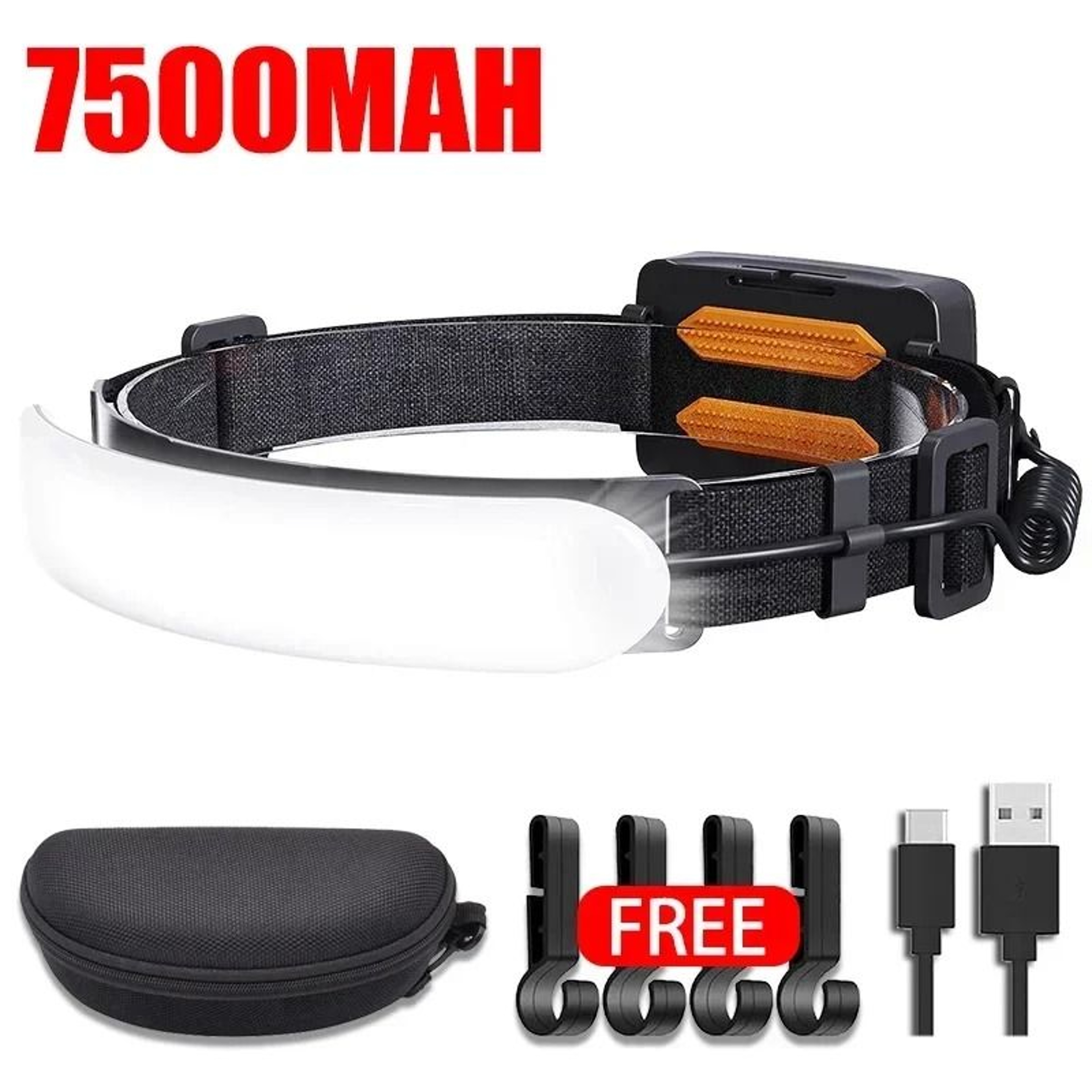 High Power COB LED Headlamp With Rechargeable Battery For Outdoor Use 10