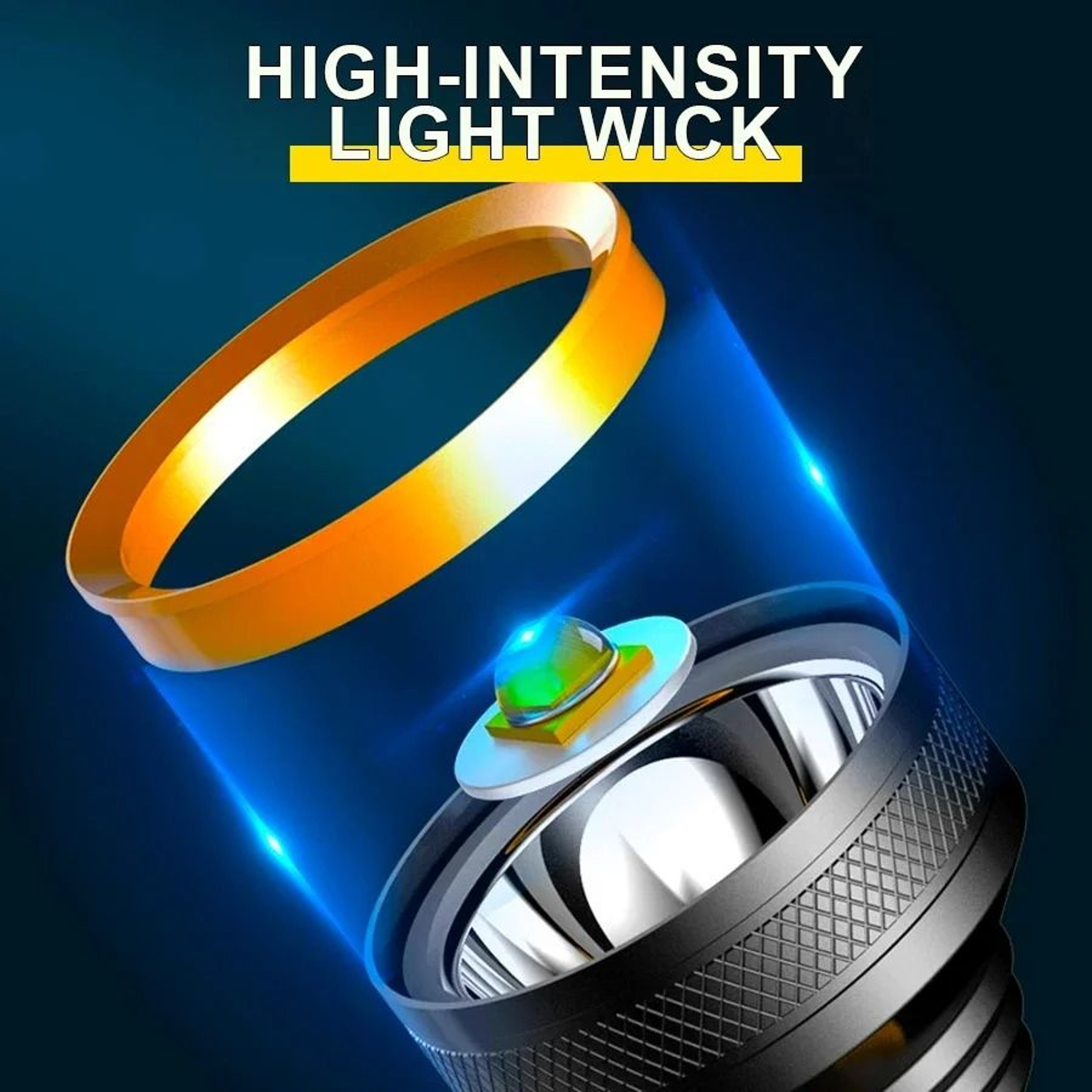Rechargeable High Power LED Camping Spotlight With Side Light 1