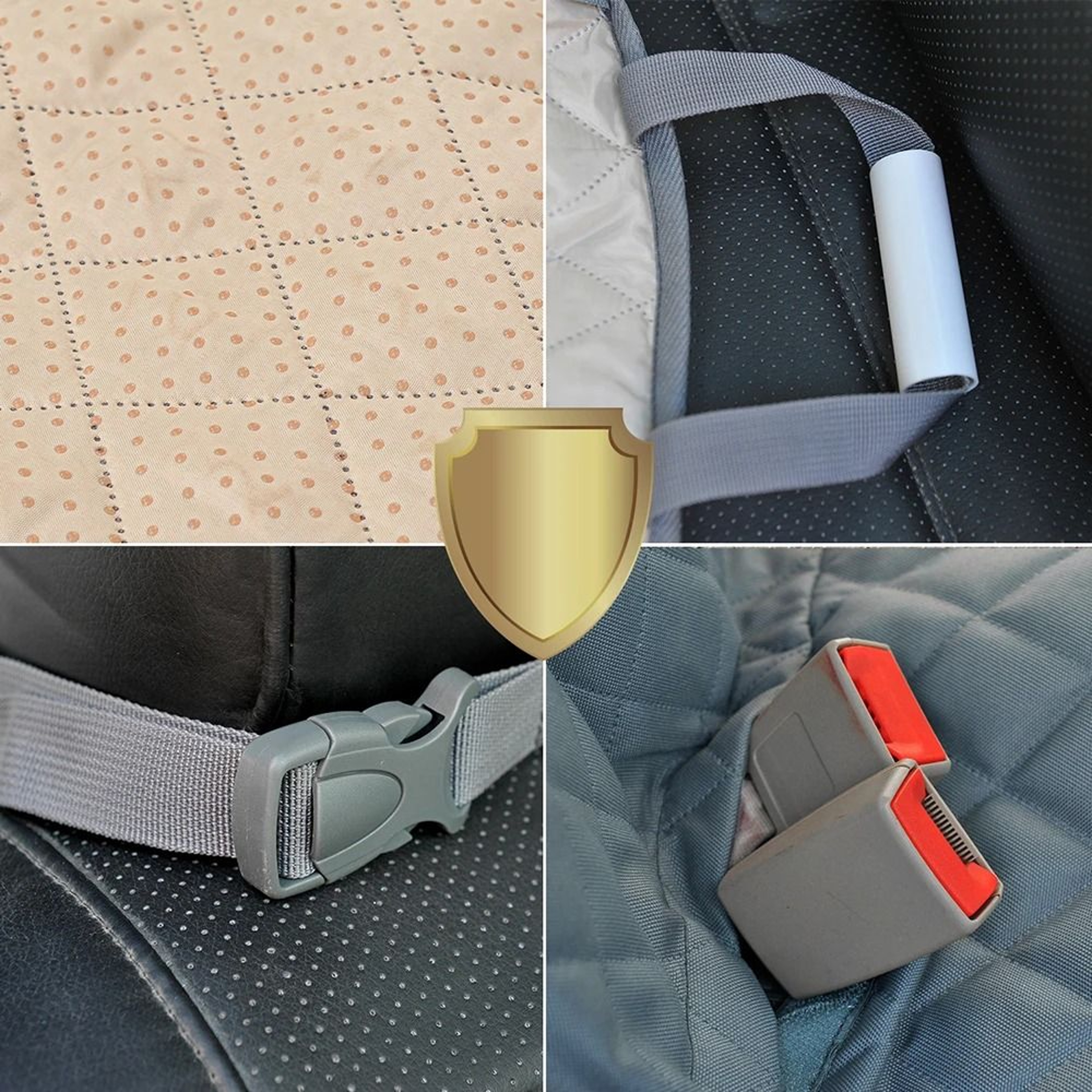 Waterproof Dog Car Seat Cover Hammock For Rear Seat Protection 6