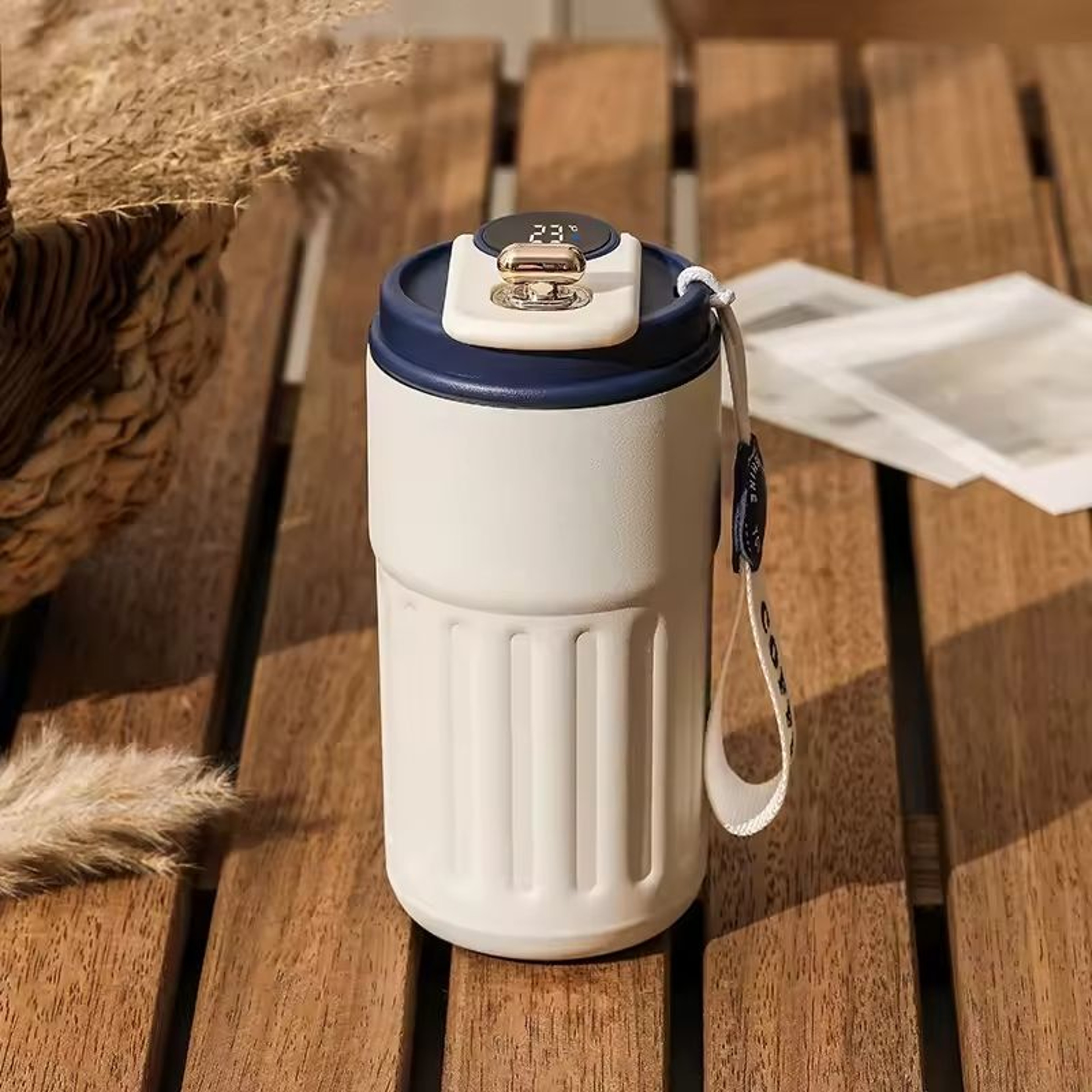 LED Temperature Display Stainless Steel Thermo Water Bottle For Hot And Cold Drinks 12