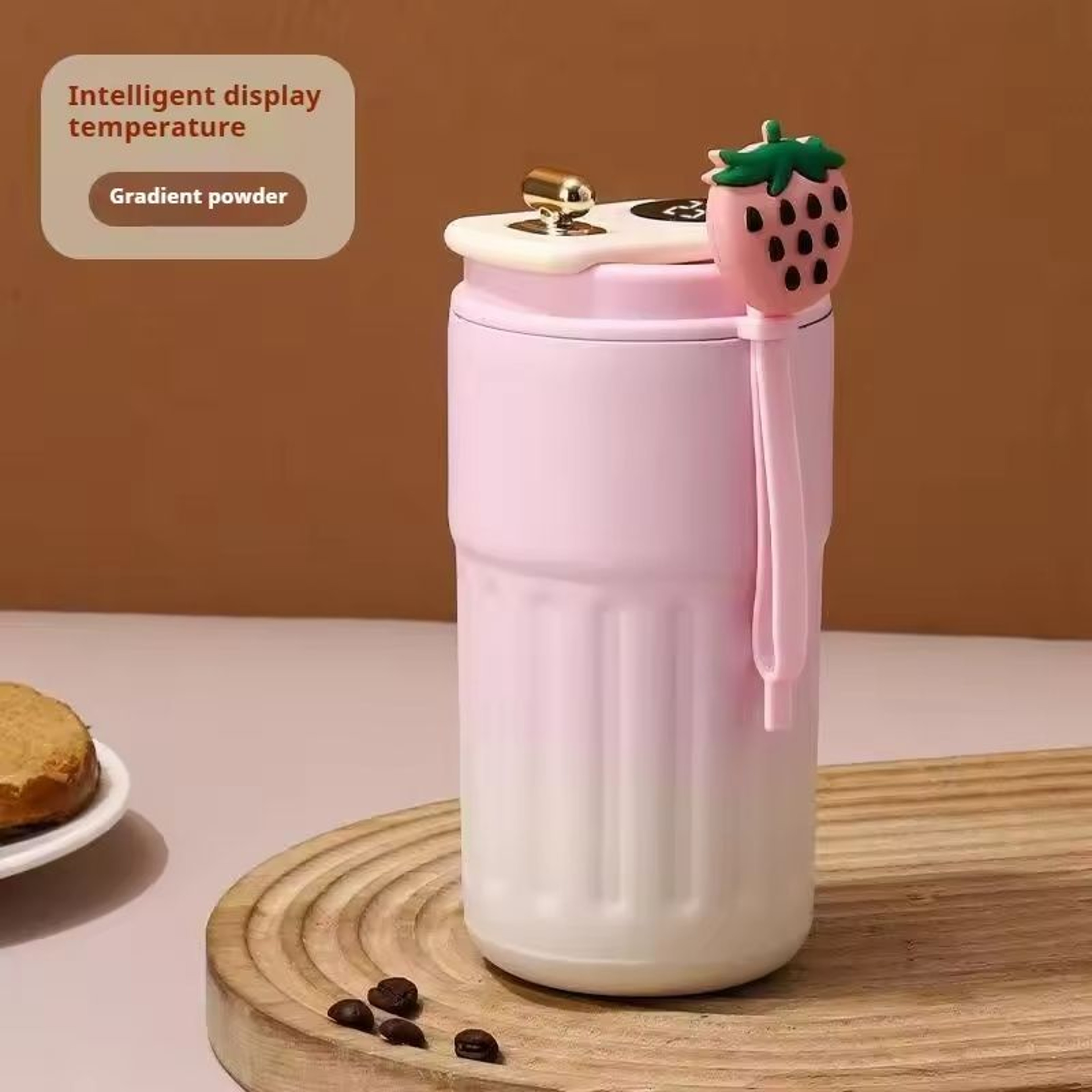 LED Temperature Display Stainless Steel Thermo Water Bottle For Hot And Cold Drinks 11