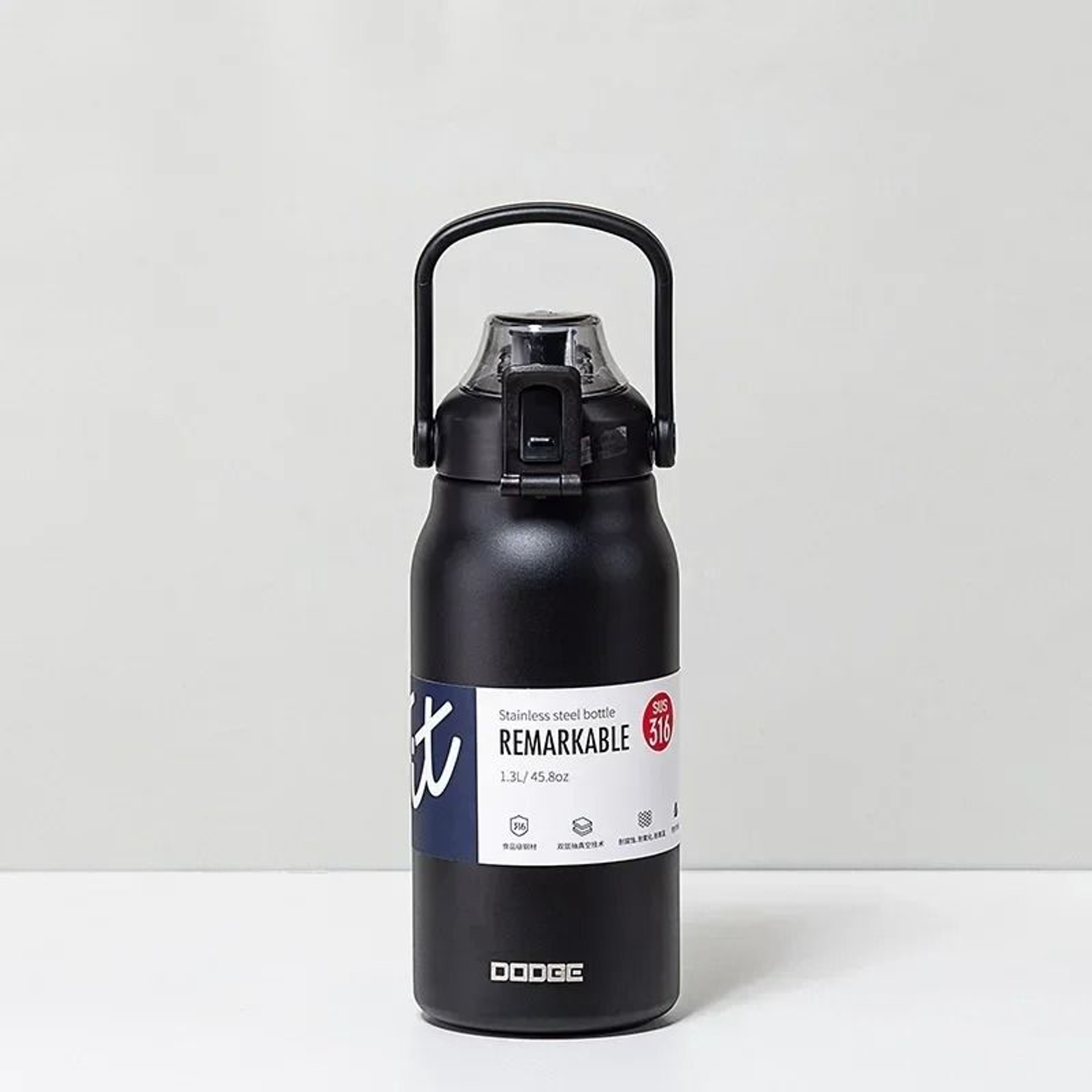 Large Capacity Stainless Steel Tumbler Thermos Bottle With Straw And Lock Lid 9