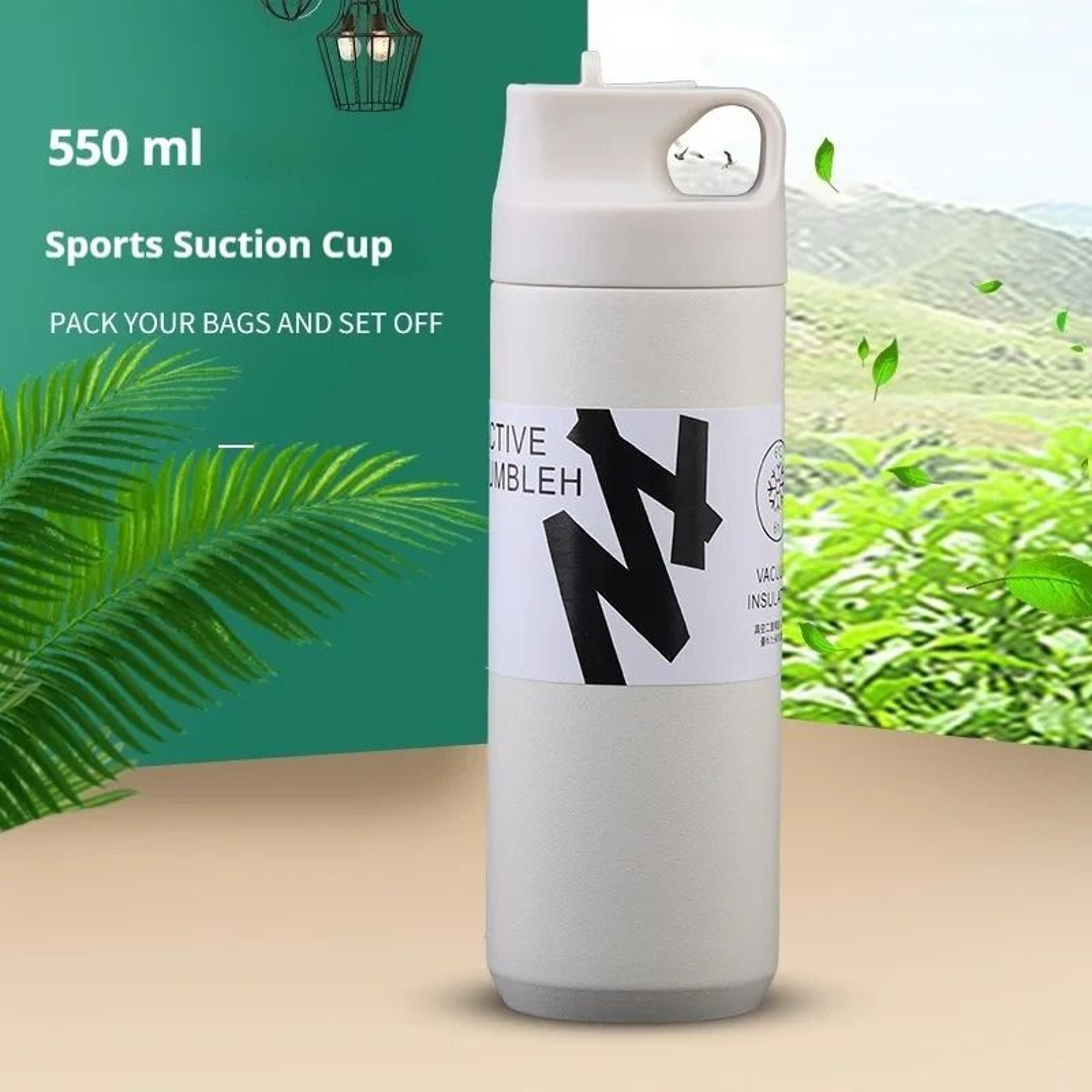 Stainless Steel Vacuum Insulated Straw Water Bottle For Sports Travel And Daily Use 5