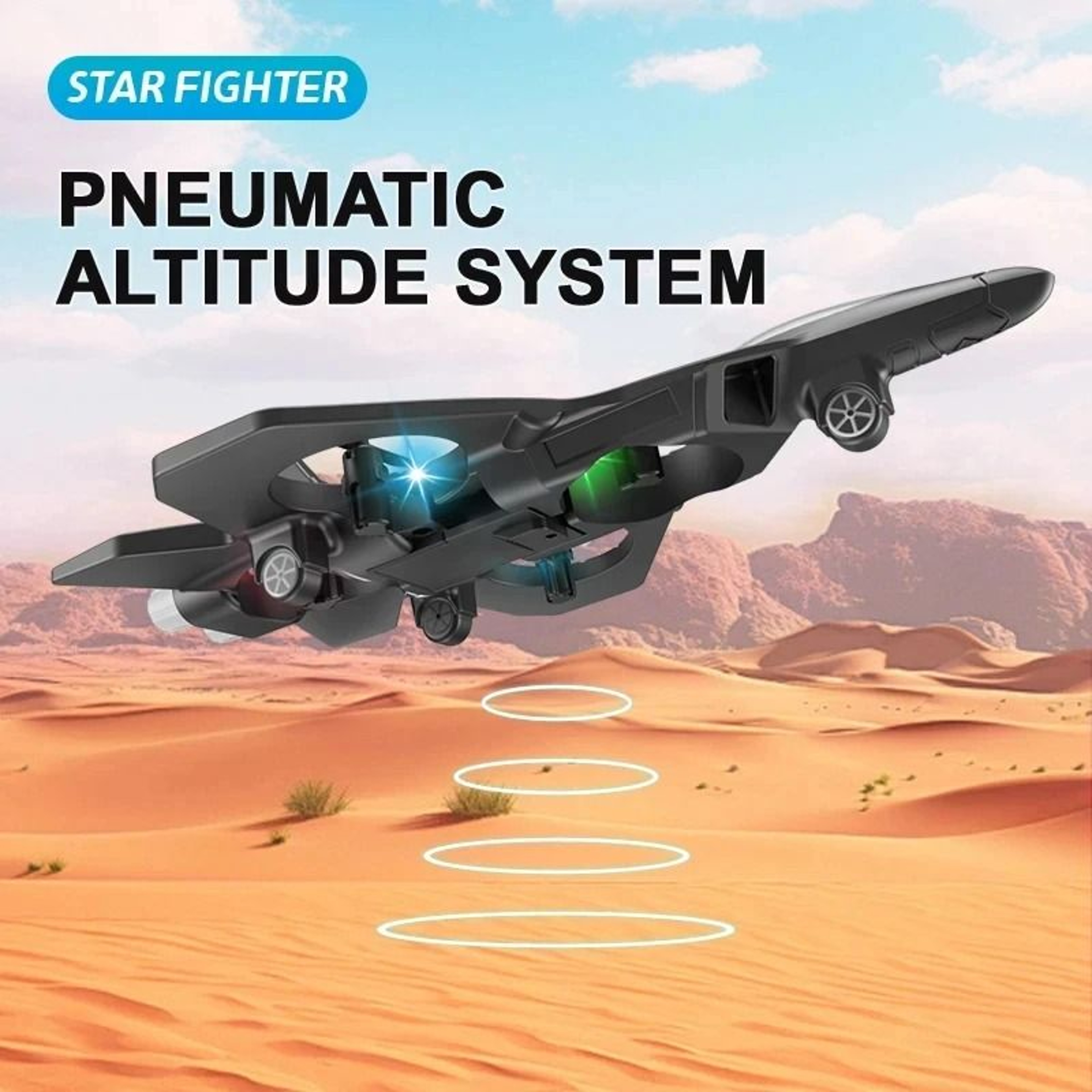 24G Remote Control Foam Fighter Plane With LED Lights And Stunt Tumbling 0