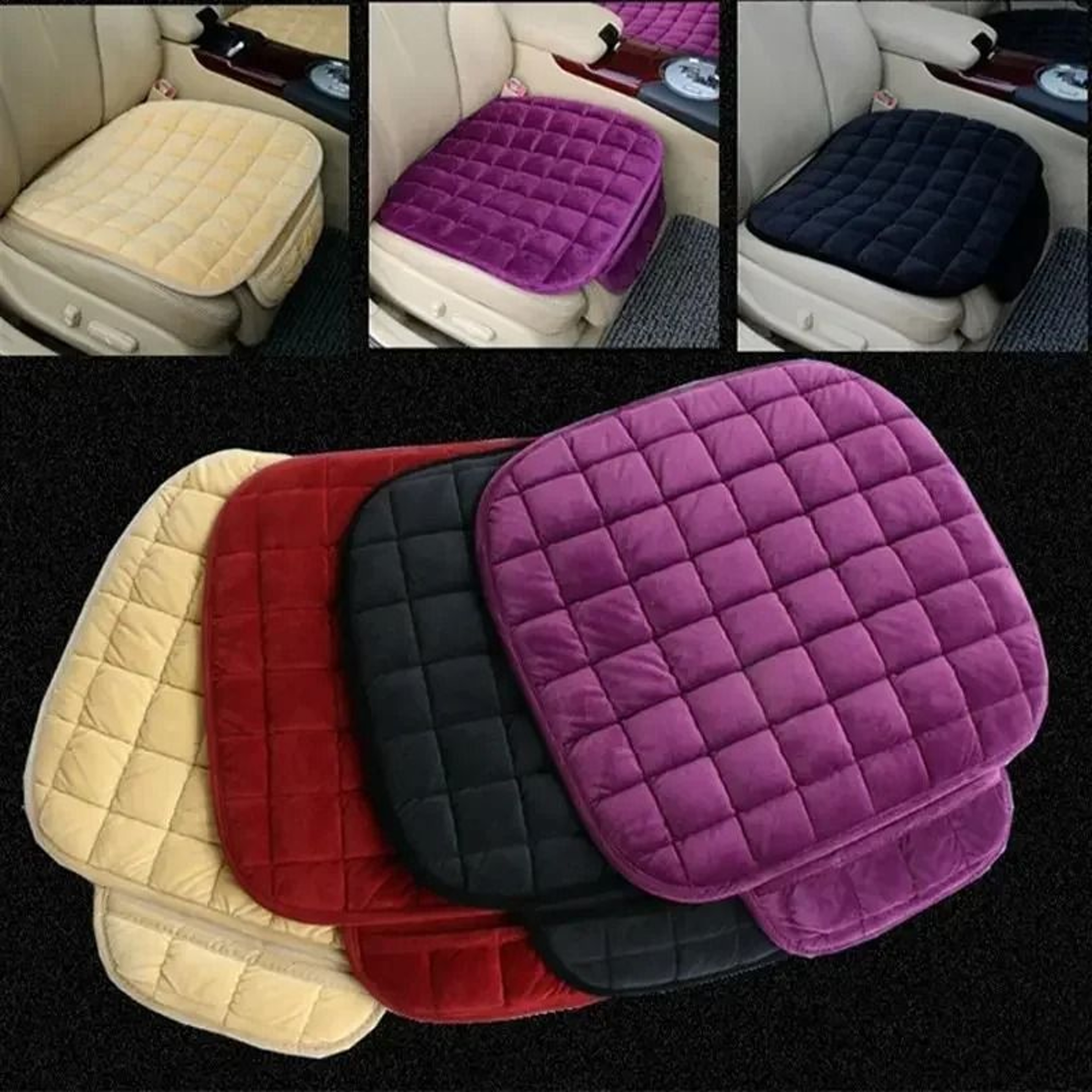 Winter Warm Car Seat Cushion Cover With Anti Slip Design And Breathable Comfort 4